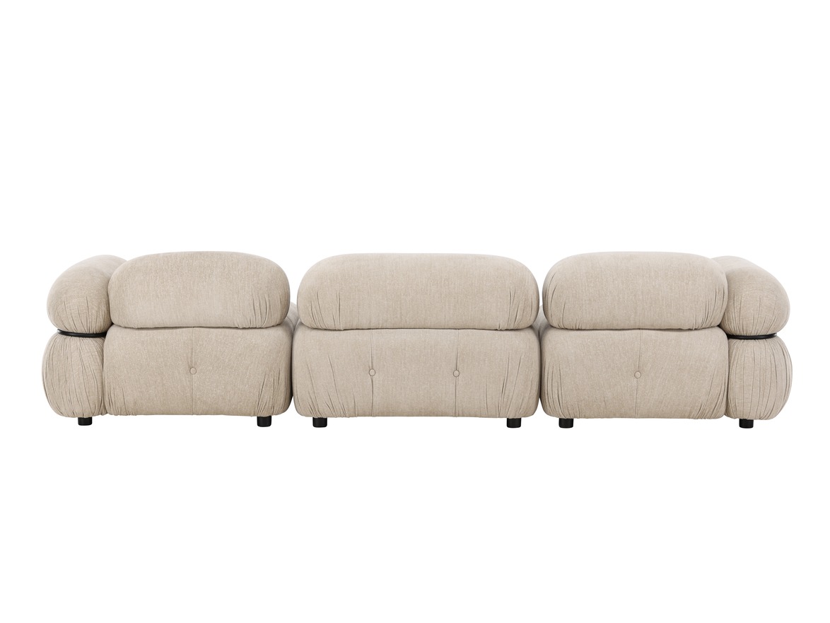 Sofá modular Evardale 104 (Beige + Negro)