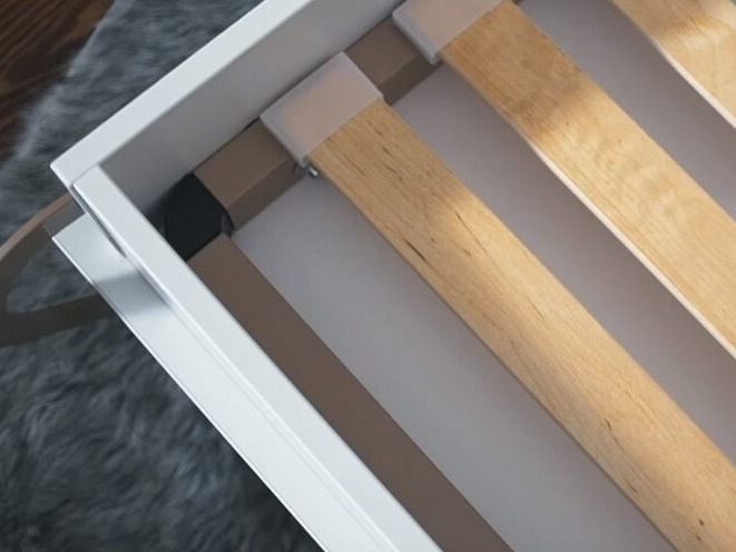 Cama plegable Concept Pro Lenart III (Blanco + Blanco brillante)