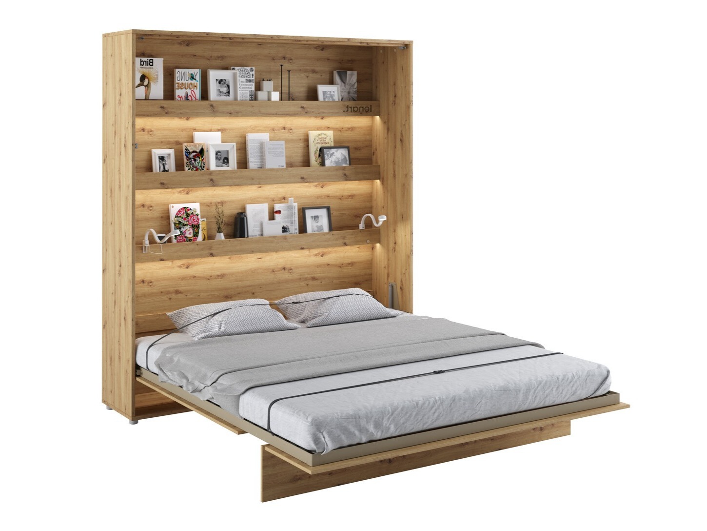 Cama plegable Concept Pro Lenart Levfere 102 (Roble Artisan)