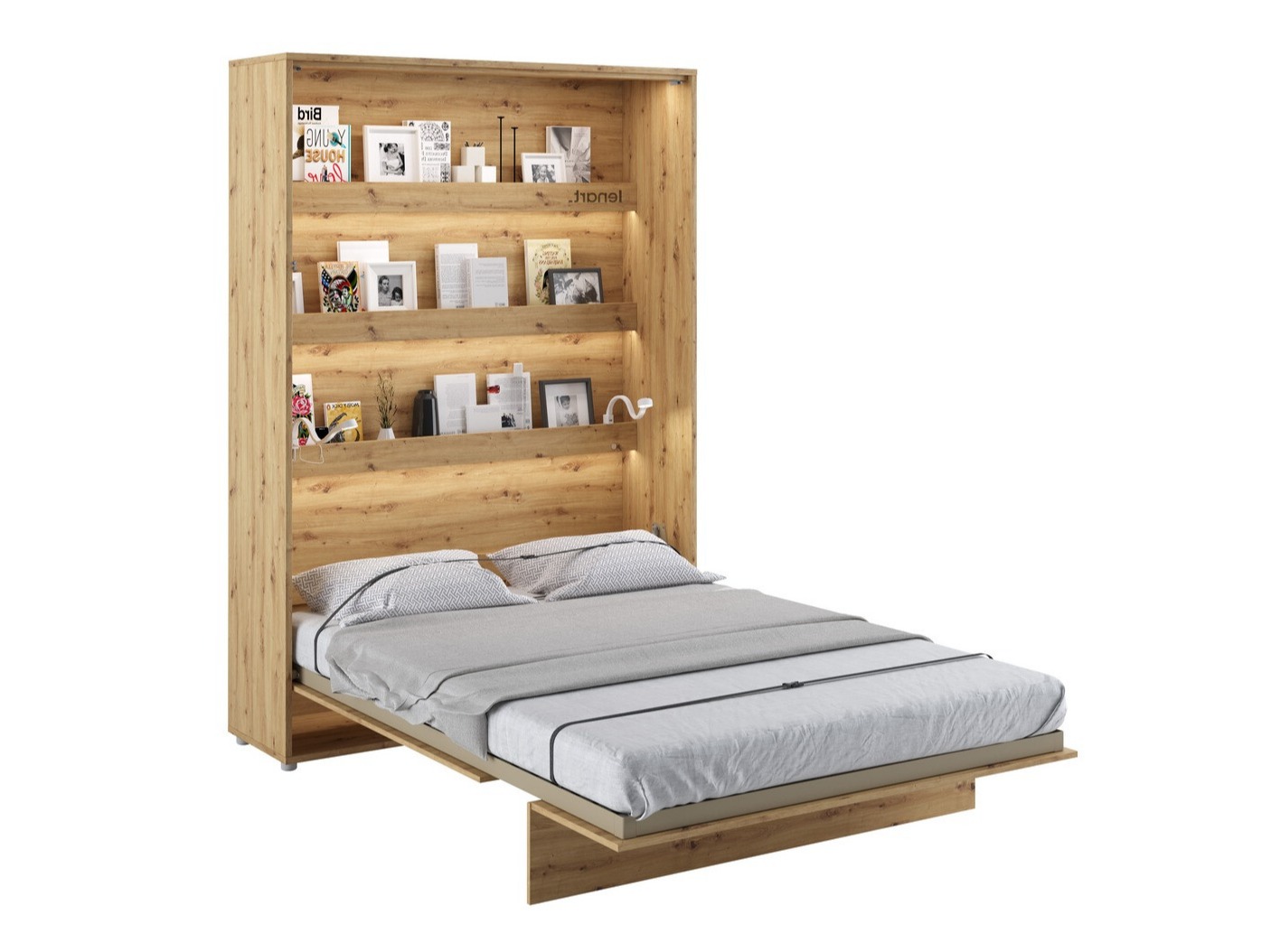 Cama plegable Concept Pro Lenart Levfere 102 (Roble Artisan)
