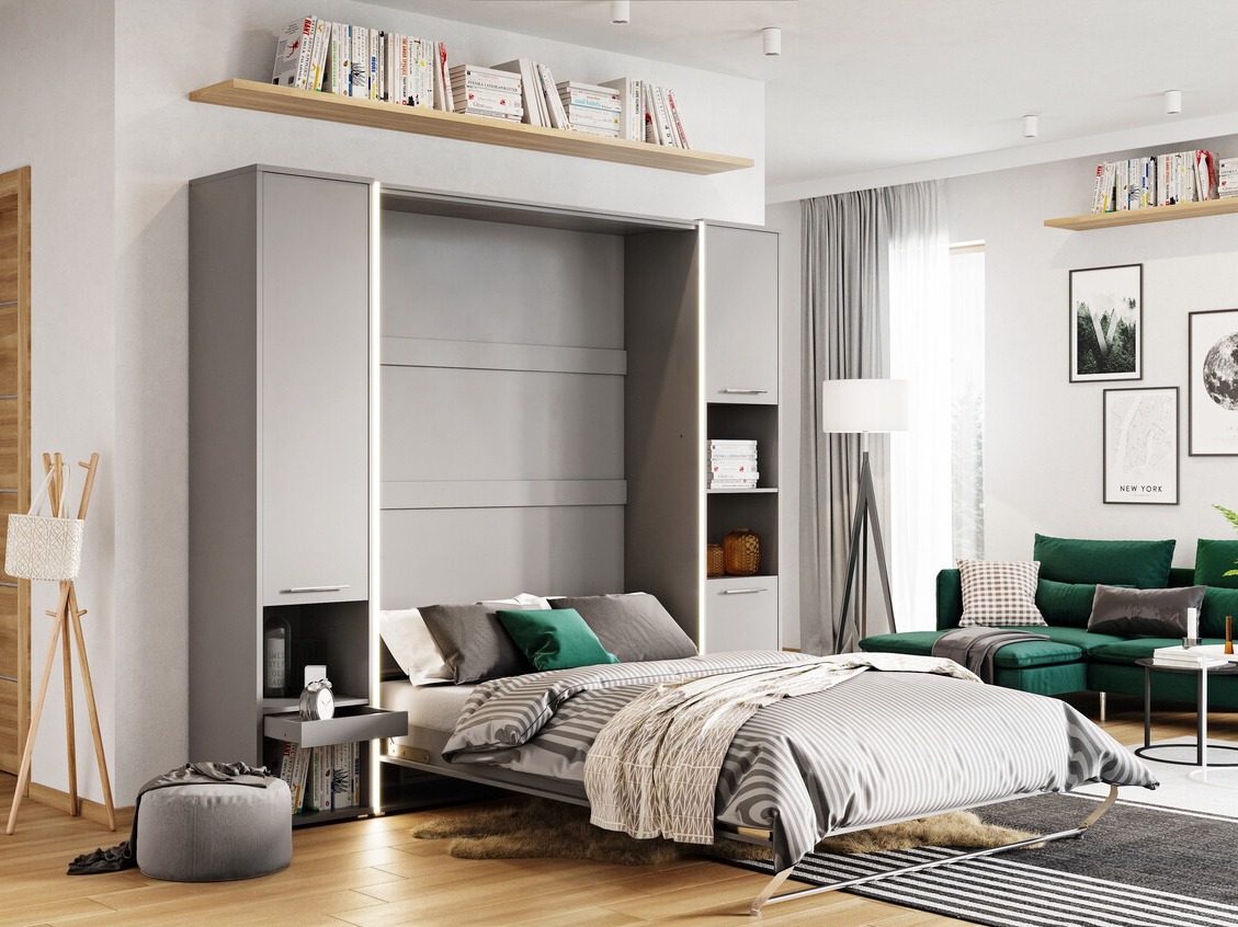 Cama plegable Concept Pro Lenart Levfere 108 (Gris)