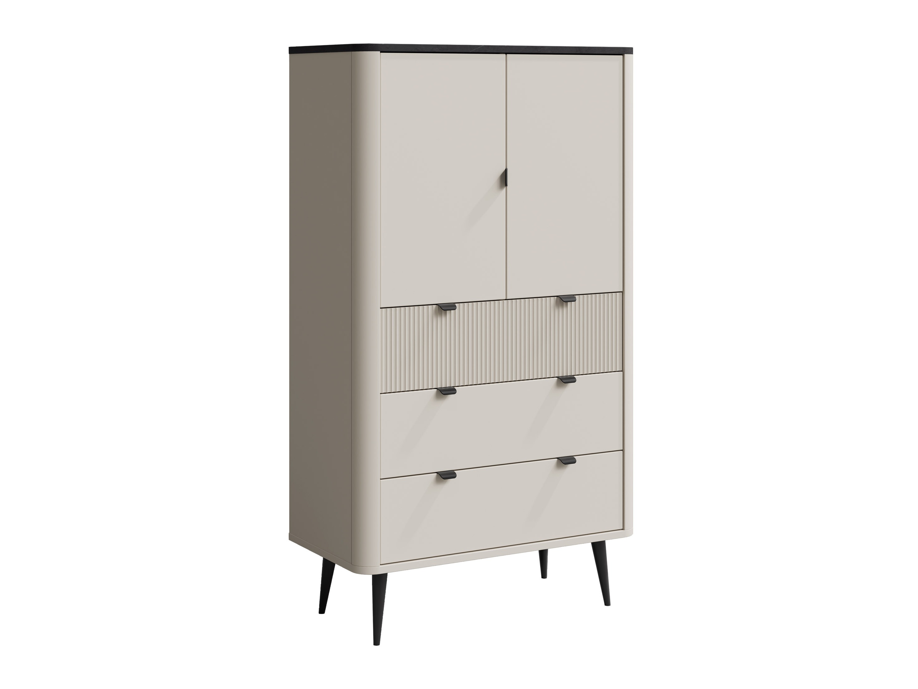 Estantería Lufela 104 (Cachemira + Mármol gris)