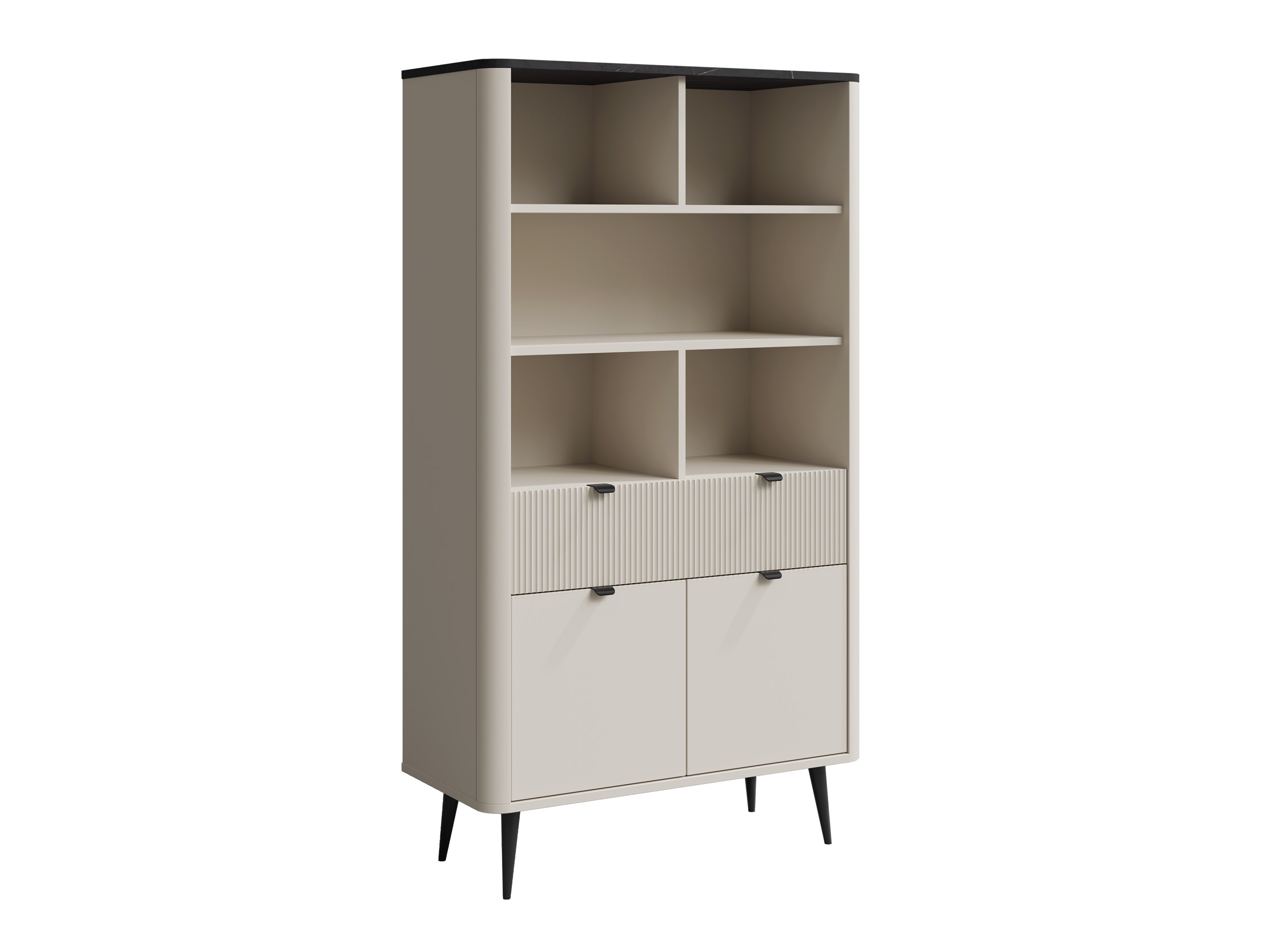 Estantería Lufela 108 (Cachemira + Mármol gris)