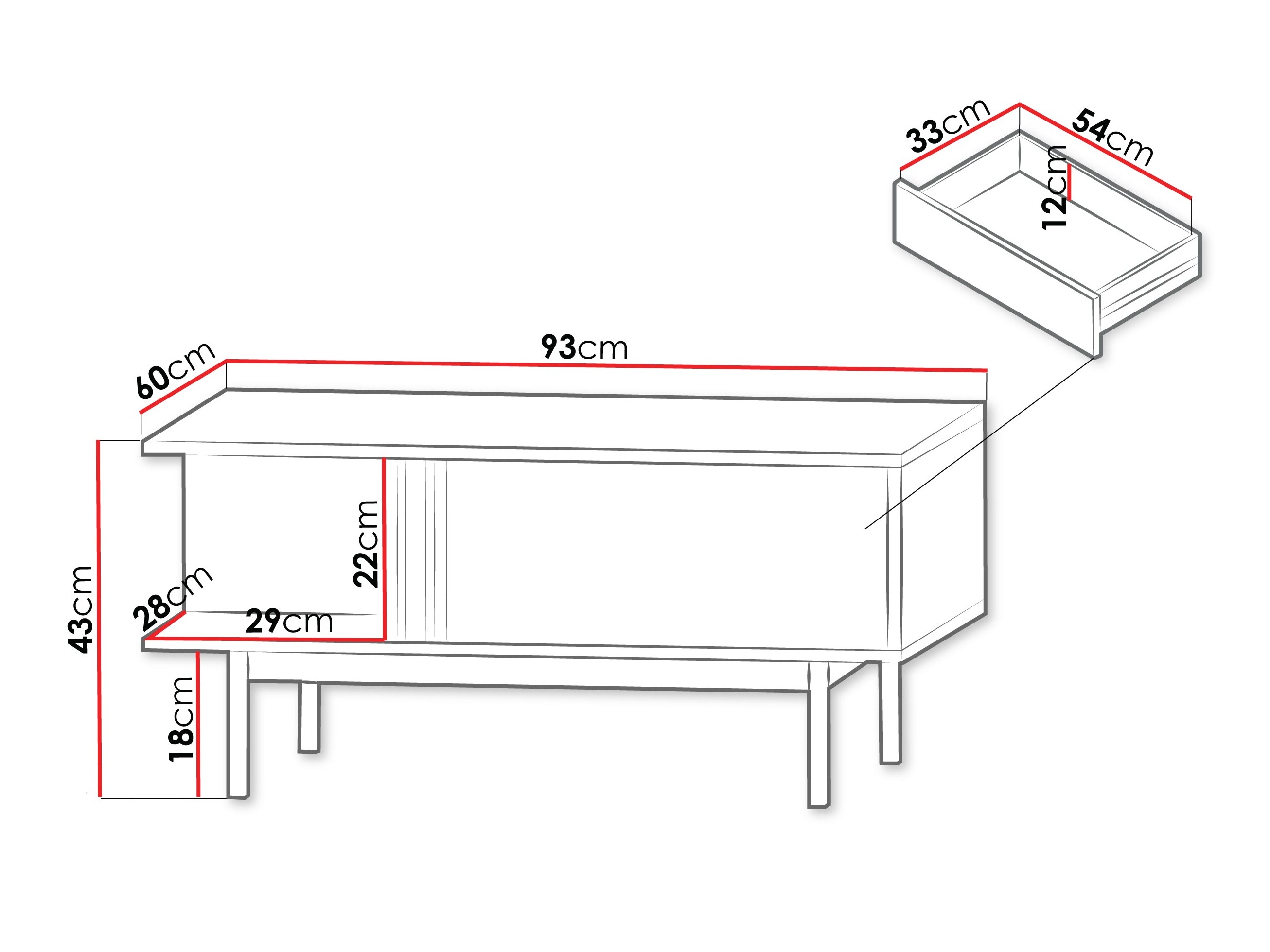 Mesa de centro Levali 111 (Roble)