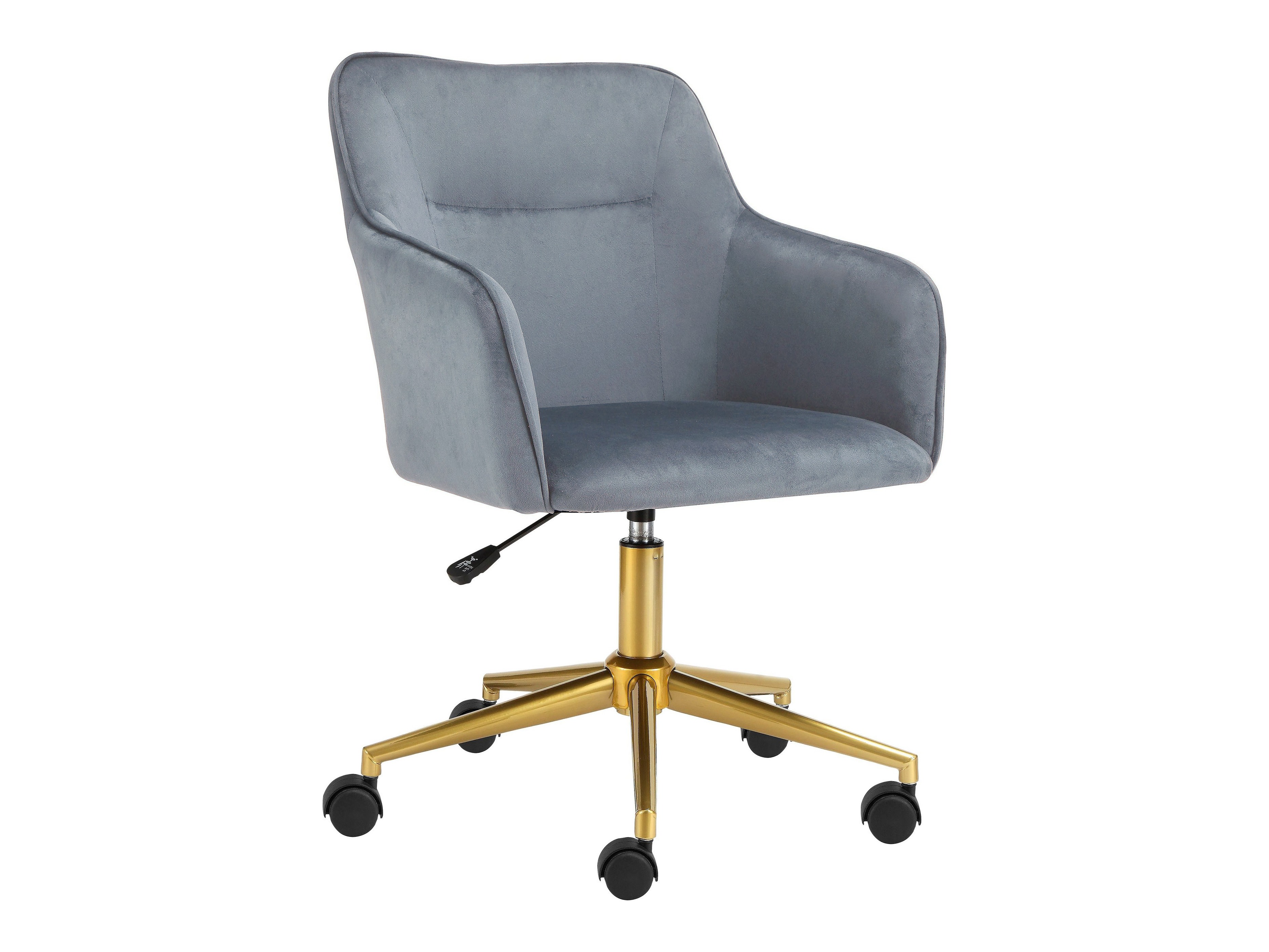 Silla de oficina Denton 470 (Gris + Dorado)