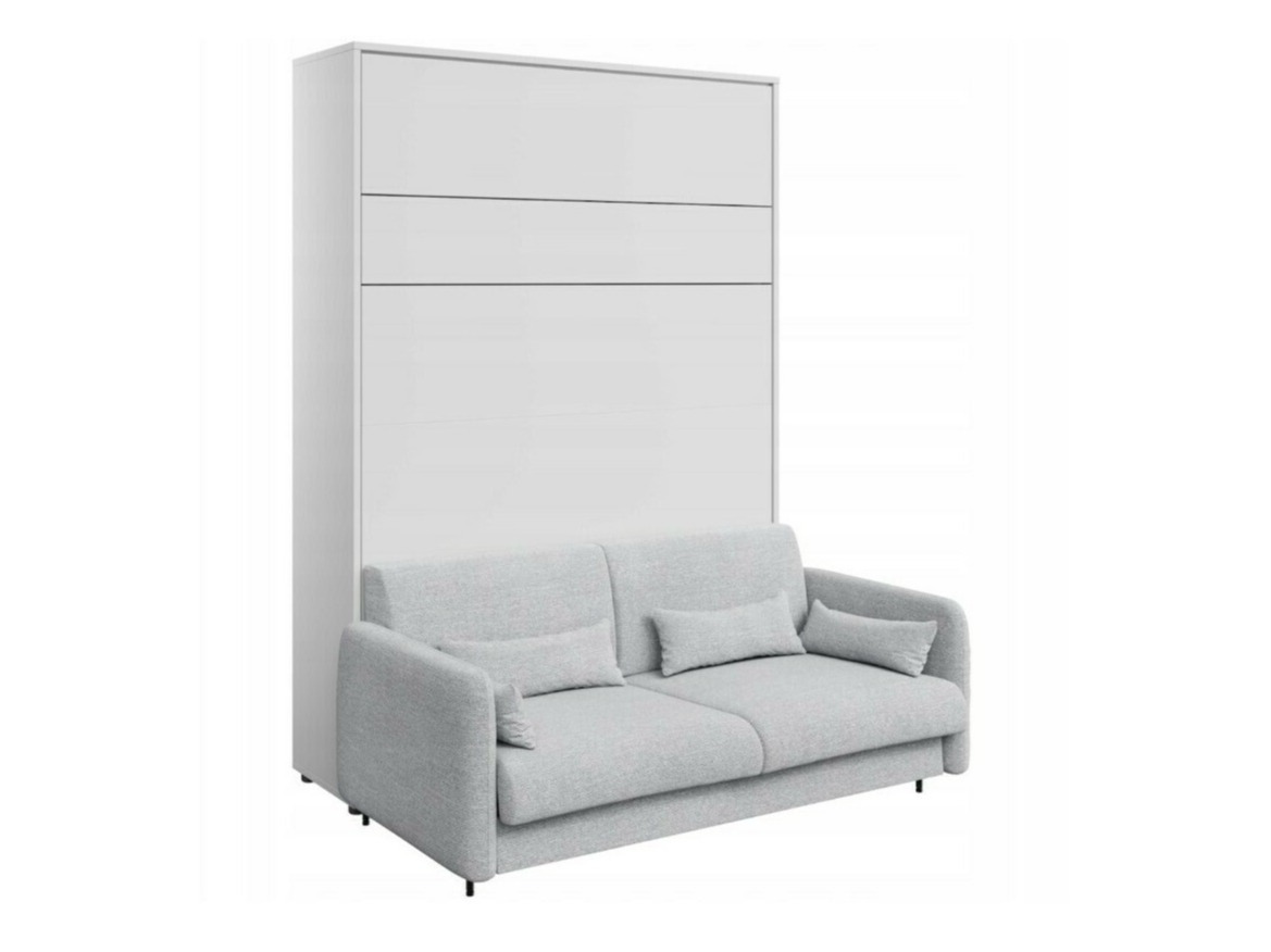 Cama plegable Concept Pro Lenart Levfere 138 (Blanco + Gris)