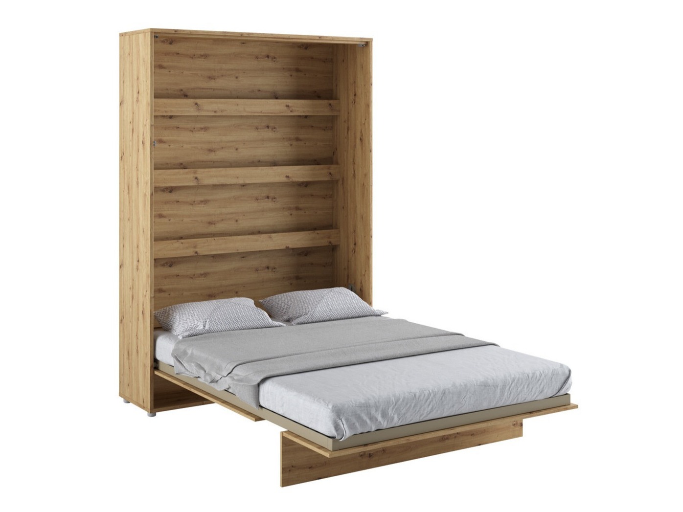 Cama plegable Concept Pro Lenart Levfere 138 (Roble Artisan + Beige)