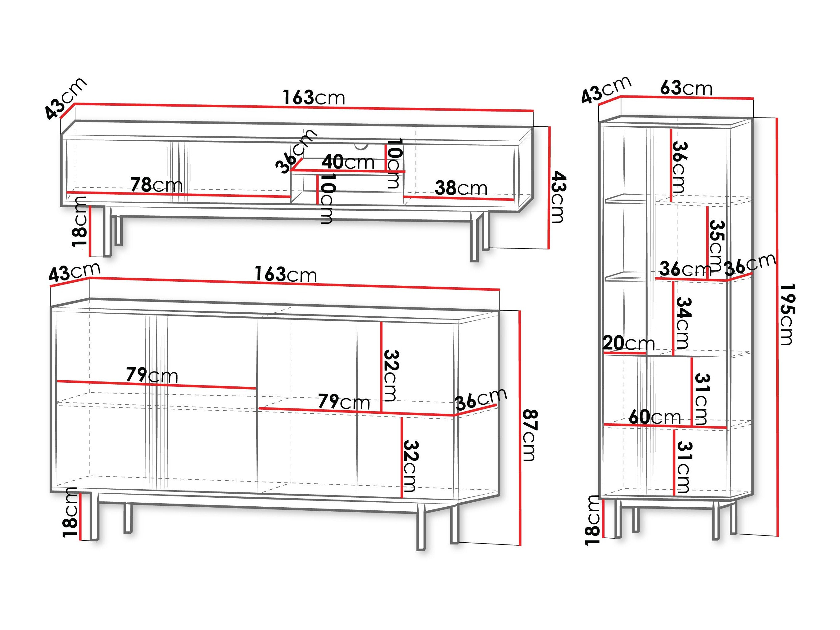 Conjunto de salón Levali 115 (Roble)