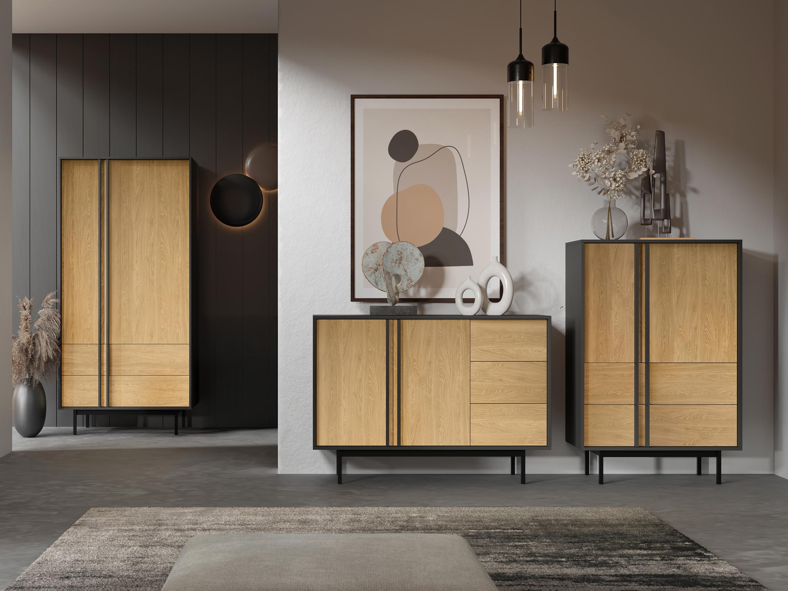 Conjunto de salón Levali 116 (Roble)