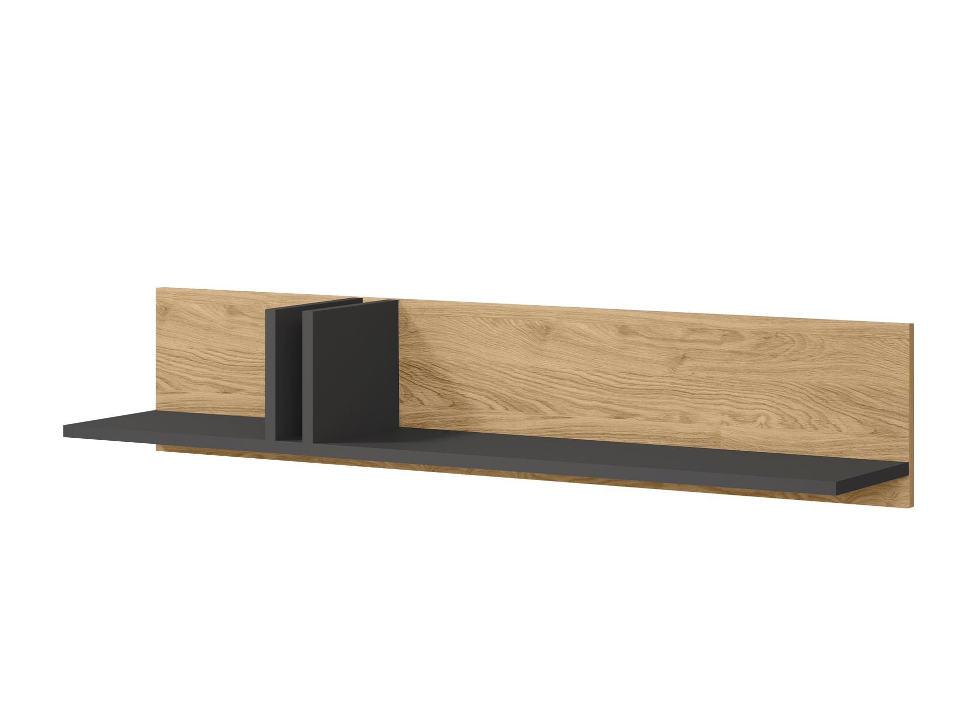 Estantería de pared Levali 114 (Roble)