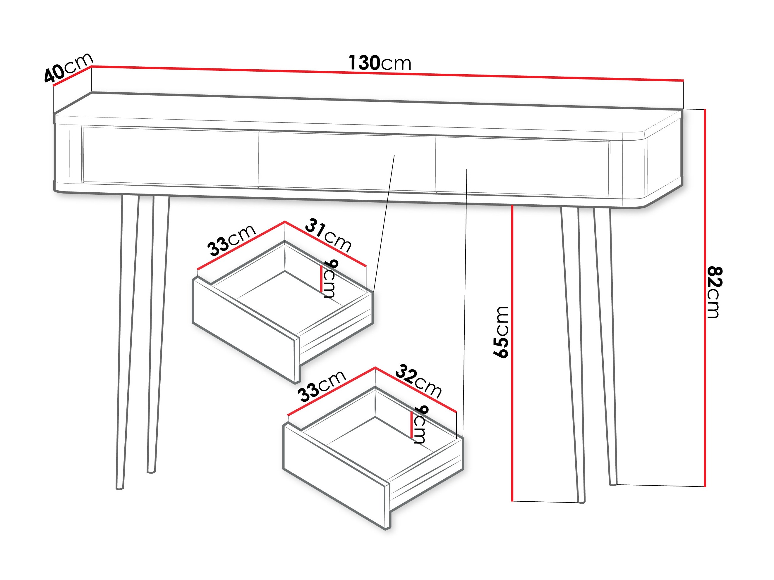 Mesa de oficina Lufela 114 (Cachemira + Nogal)