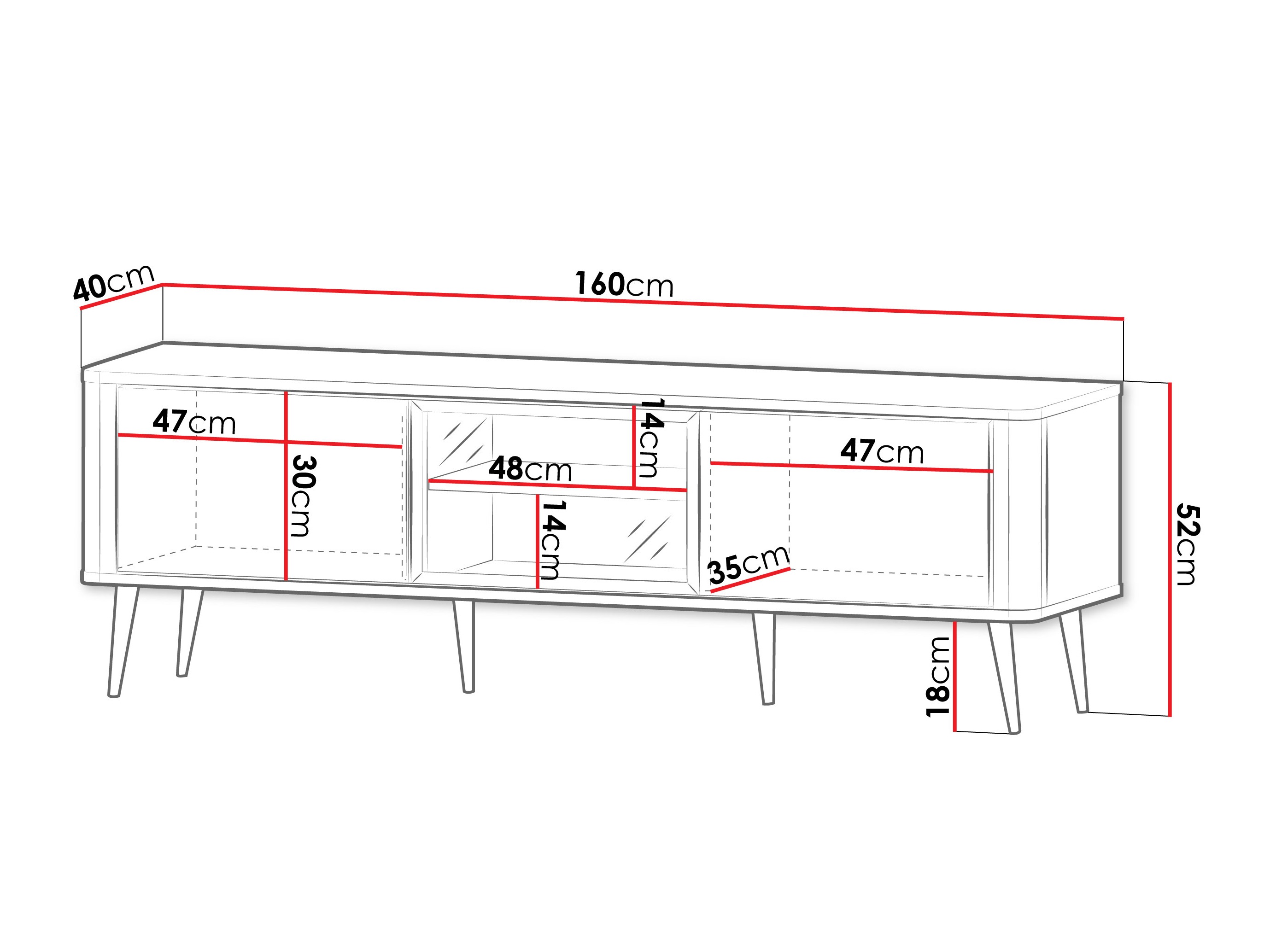 Mueble TV Lufela 111 (Cachemira + Mármol gris)