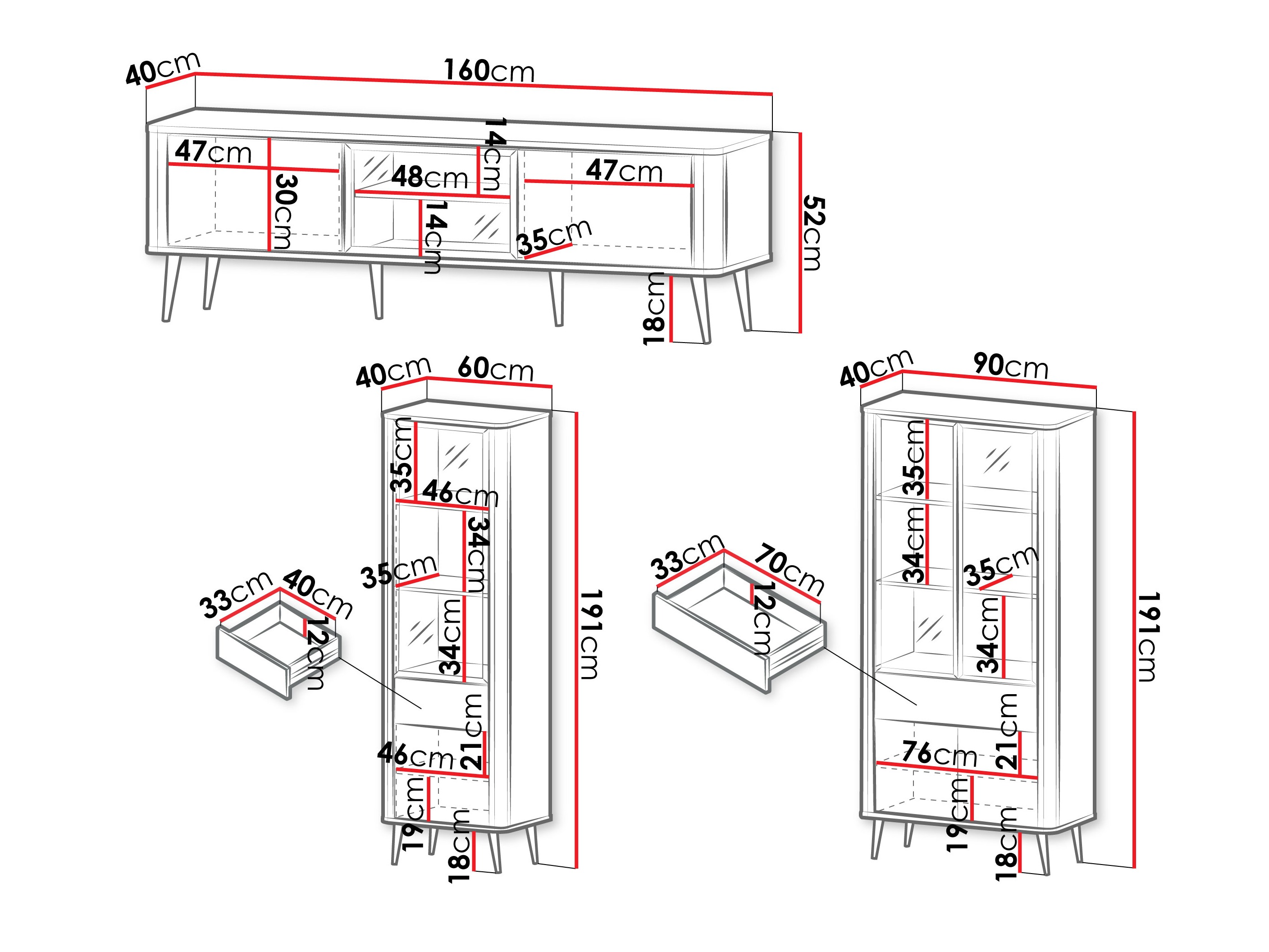 Conjunto de salón Lufela 121 (Cachemira + Mármol gris)