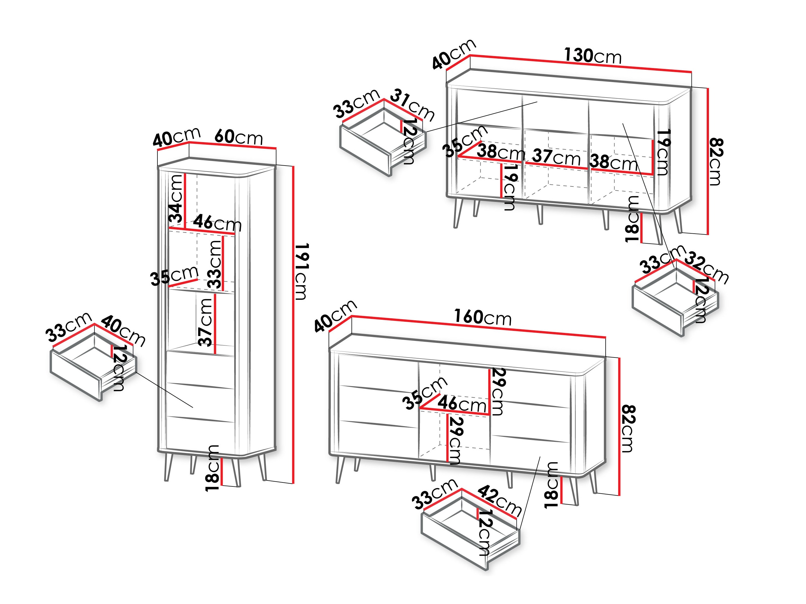 Conjunto de salón Lufela 122 (Cachemira + Nogal)