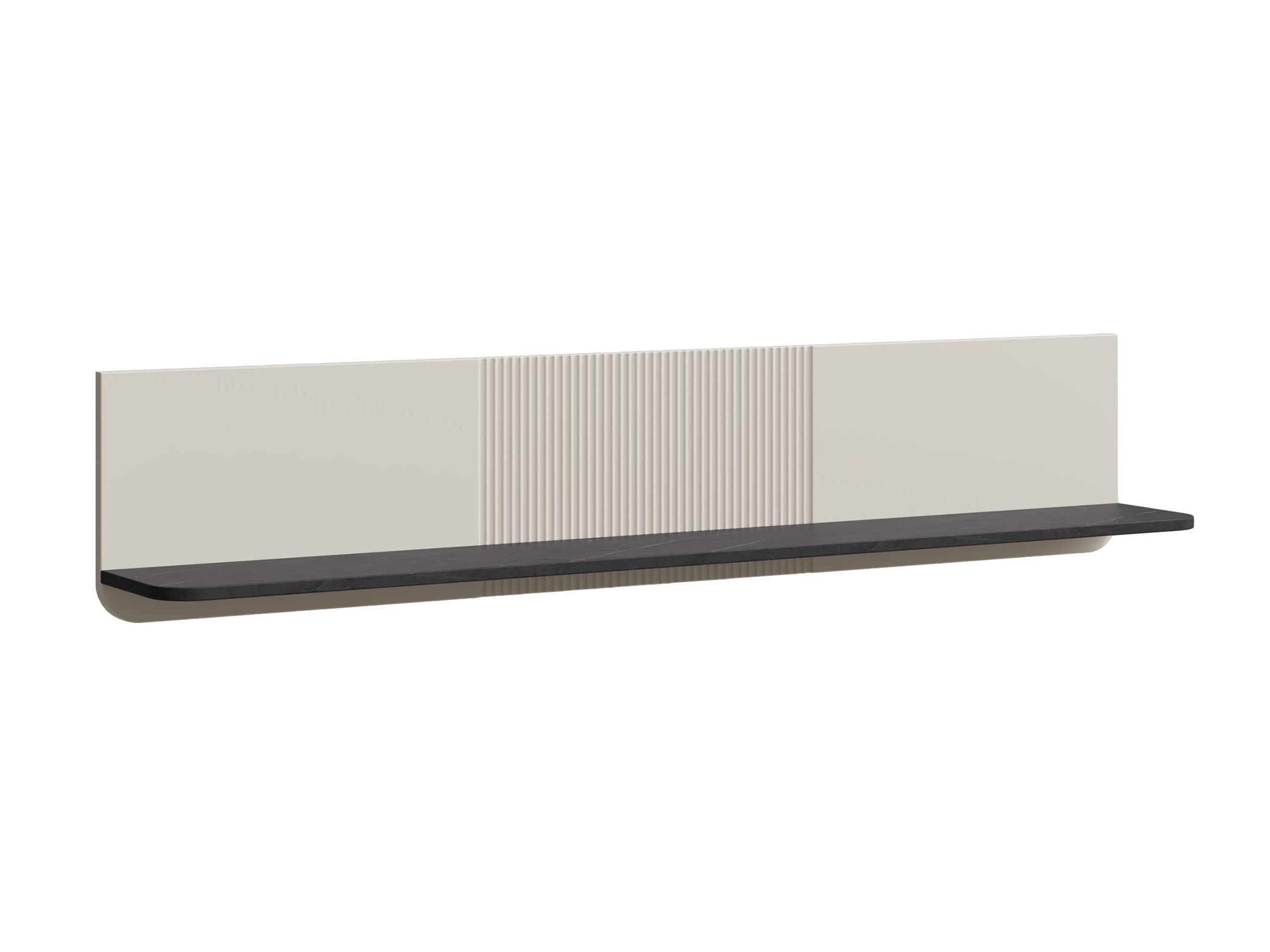 Estantería de pared Lufela 117 (Cachemira + Mármol gris)