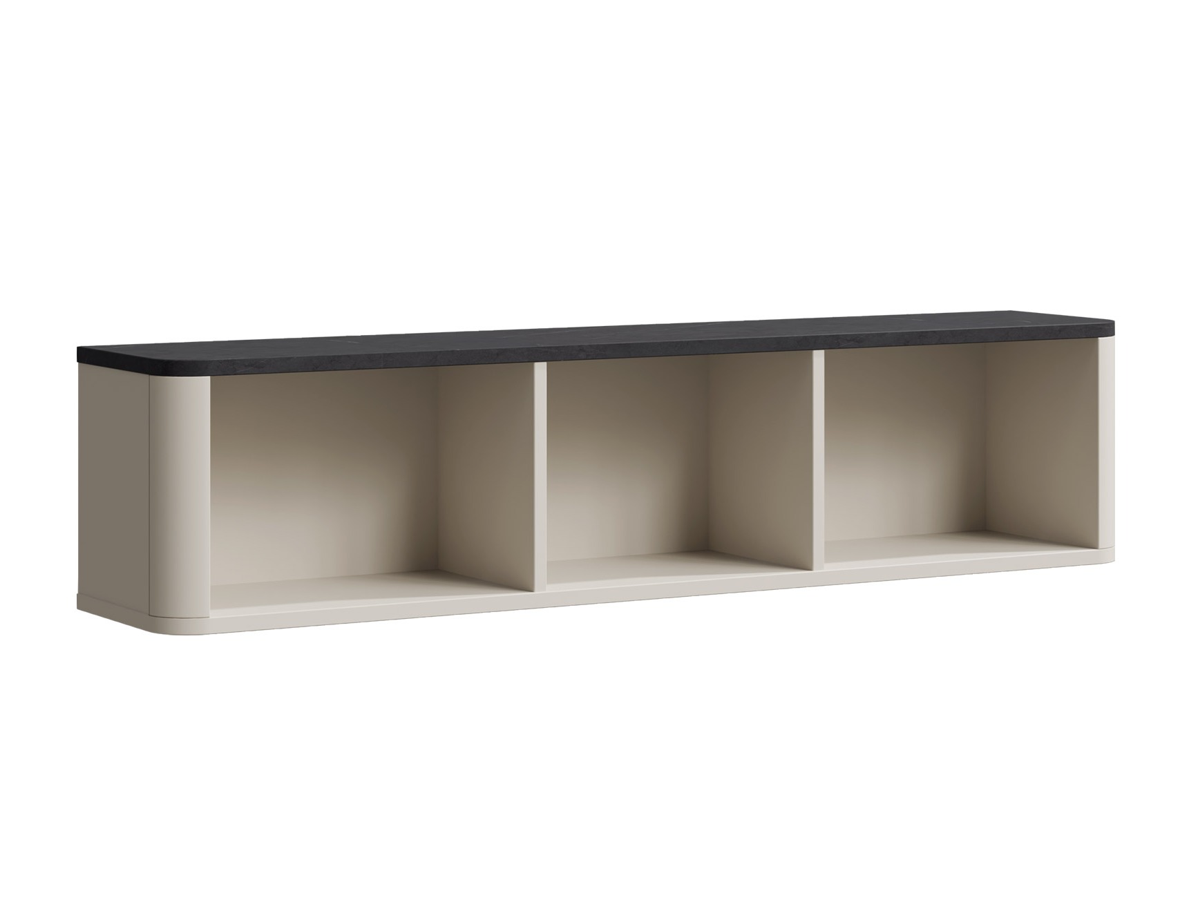 Estantería de pared Lufela 119 (Cachemira + Mármol gris)