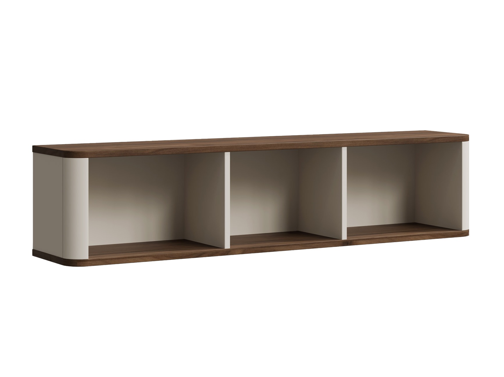 Estantería de pared Lufela 119 (Cachemira + Nogal)