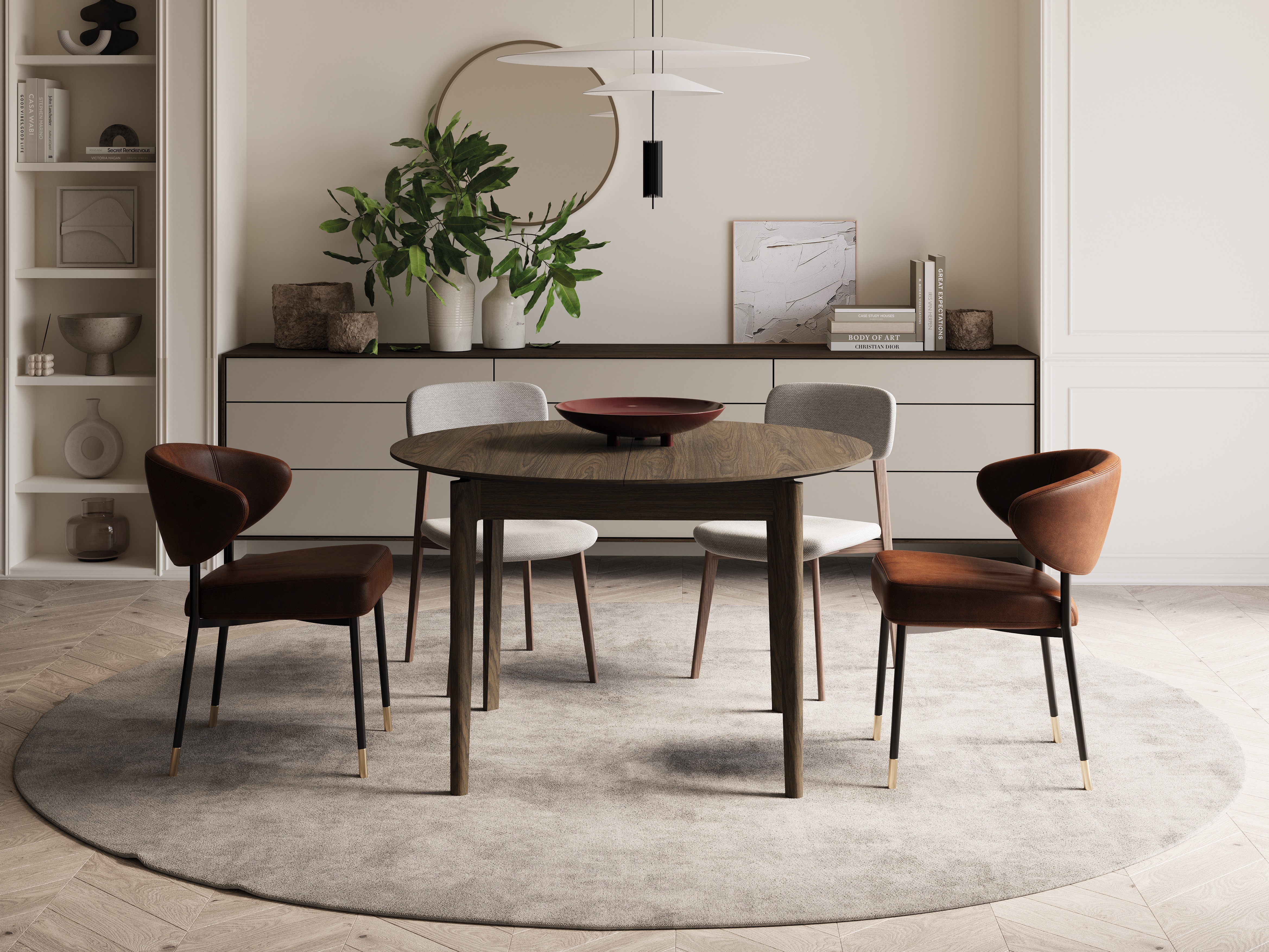 Mesa Fresno 175 (Roble oscuro)