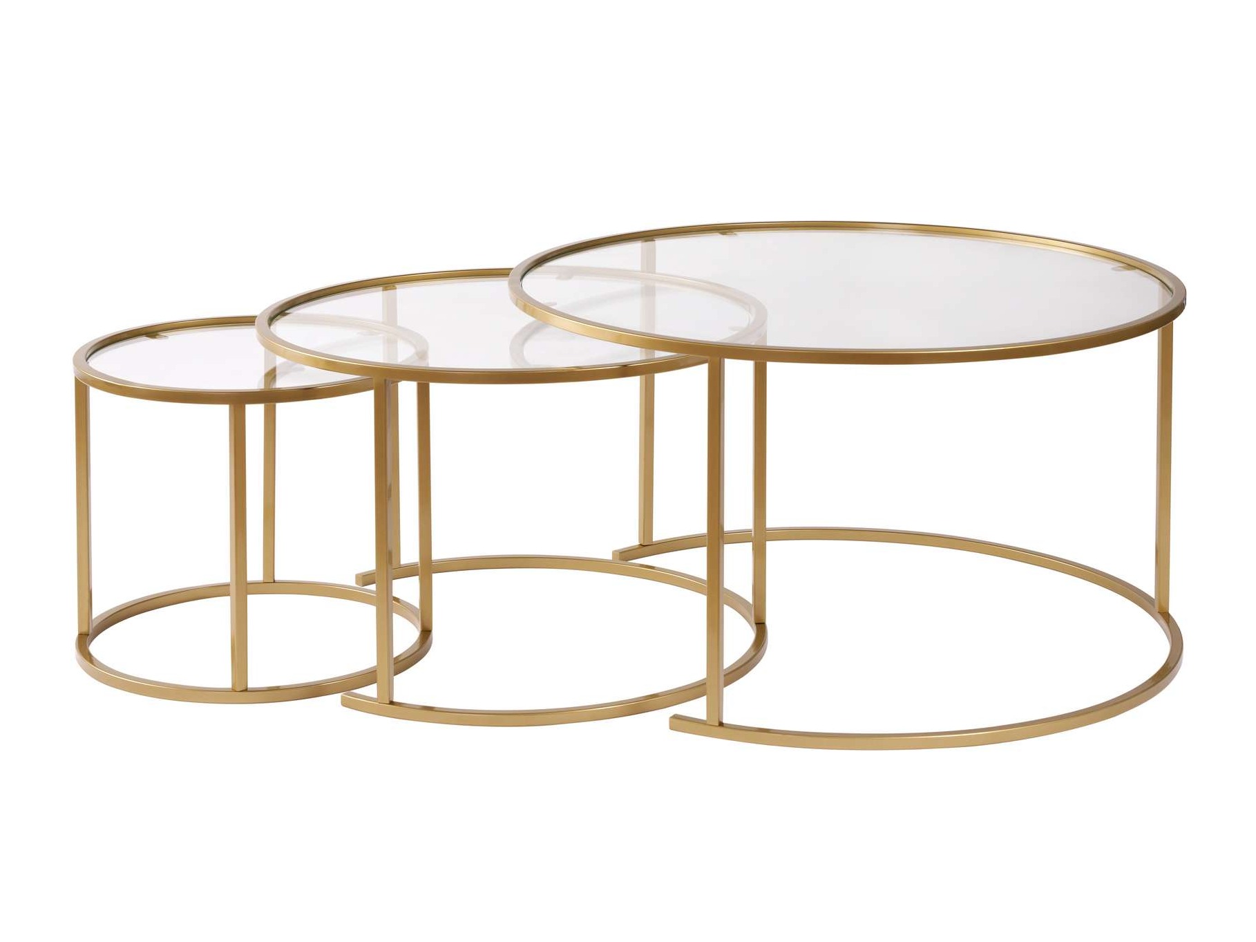 Conjunto mesa de centro Novato 120 (Dorado)