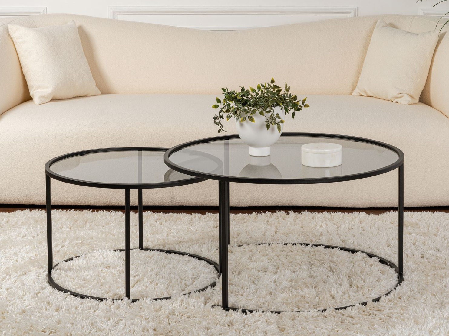 Conjunto mesa de centro Novato 122 (Negro)