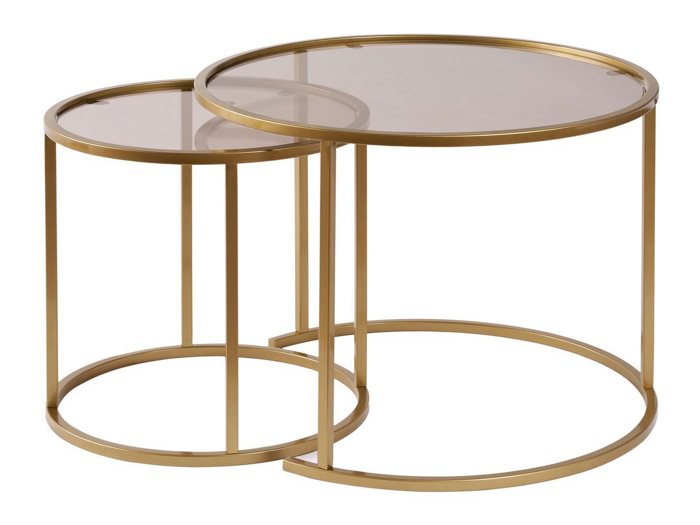 Conjunto mesa de centro Novato 124 (Dorado)