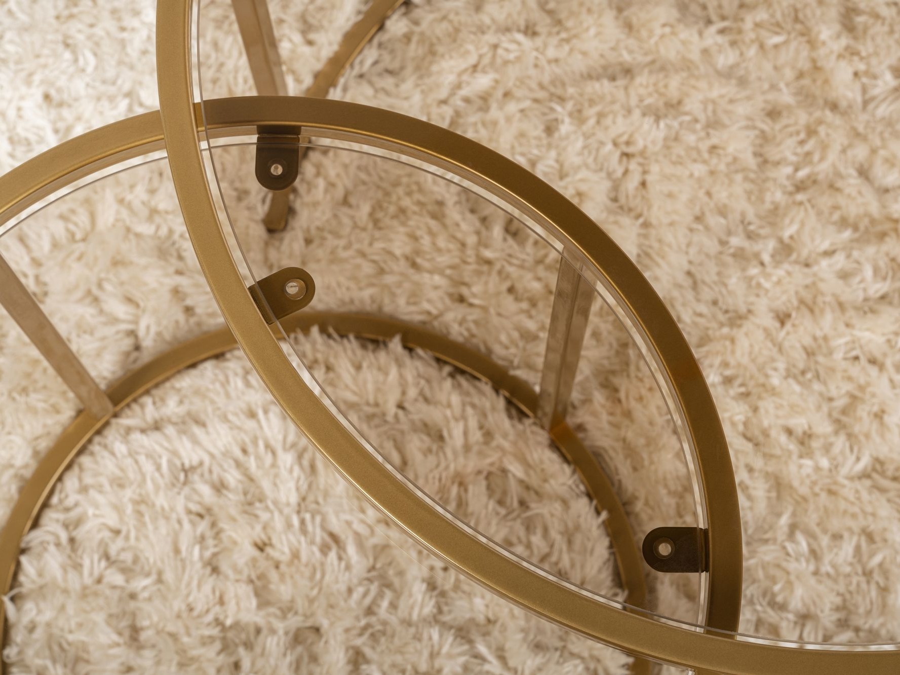 Conjunto mesa de centro Novato 124 (Dorado)