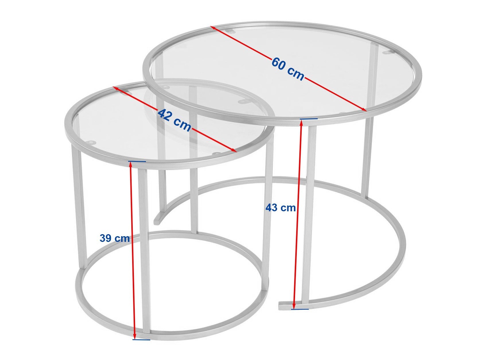 Conjunto mesa de centro Novato 124 (Dorado)