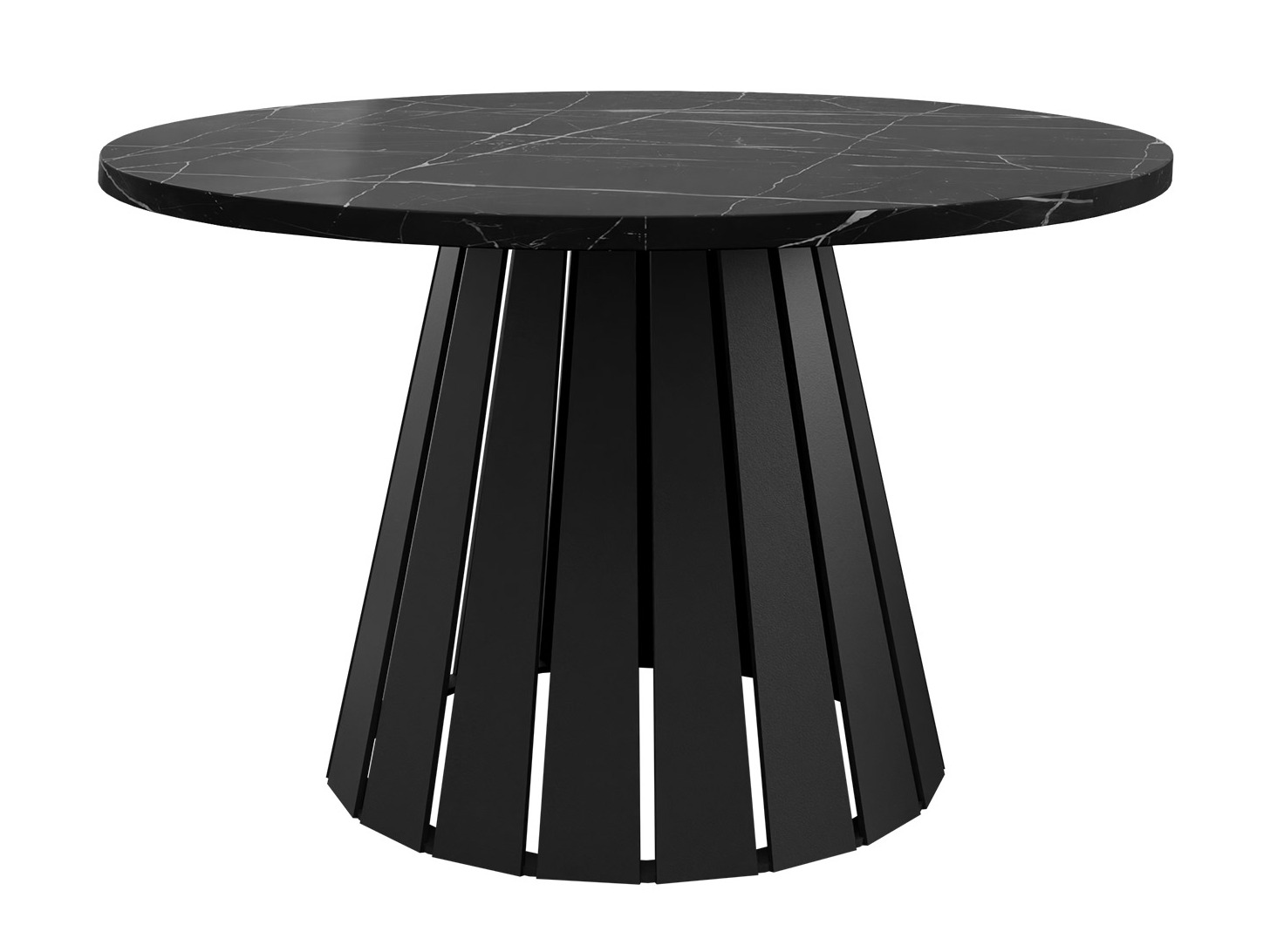 Mesa de centro Oswego 134 (Negro + Mármol negro)