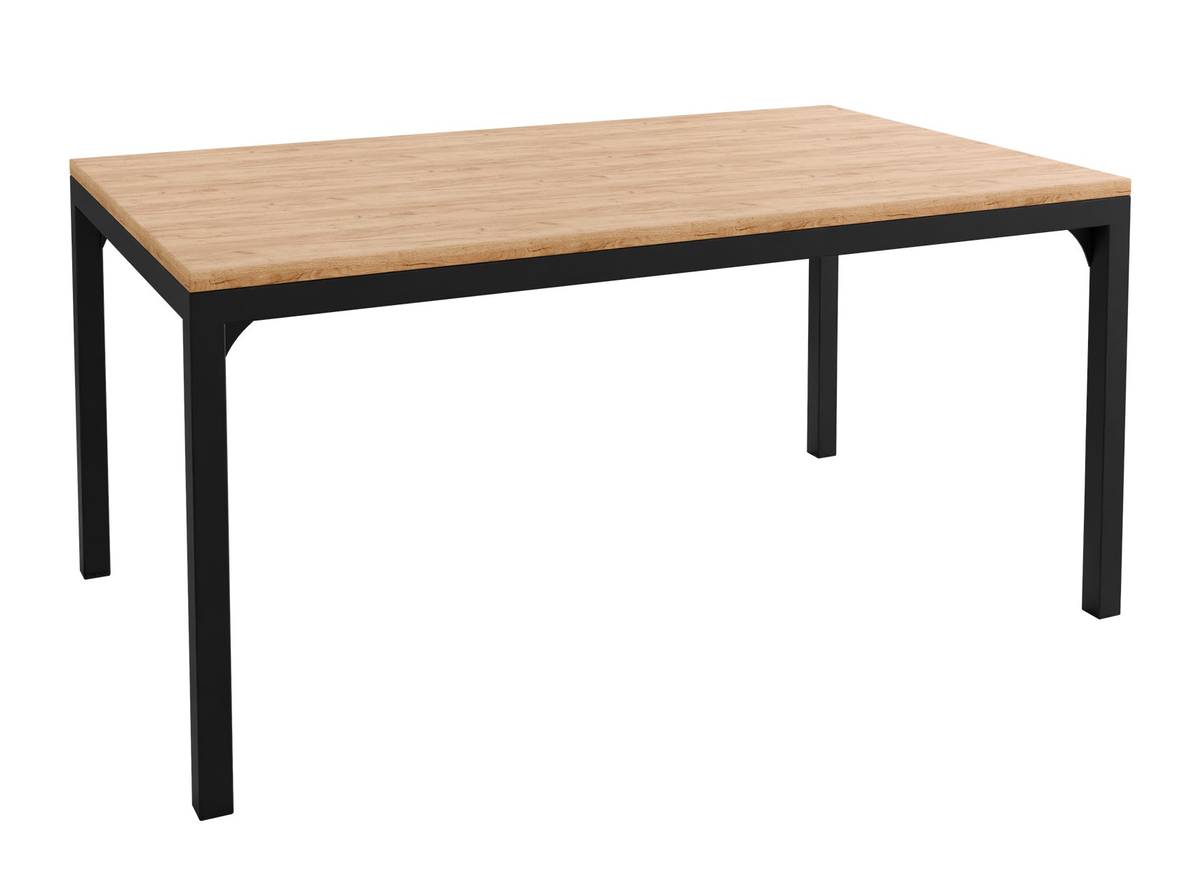 Mesa de centro Oswego 138 (Roble dorado artesanal + Negro)