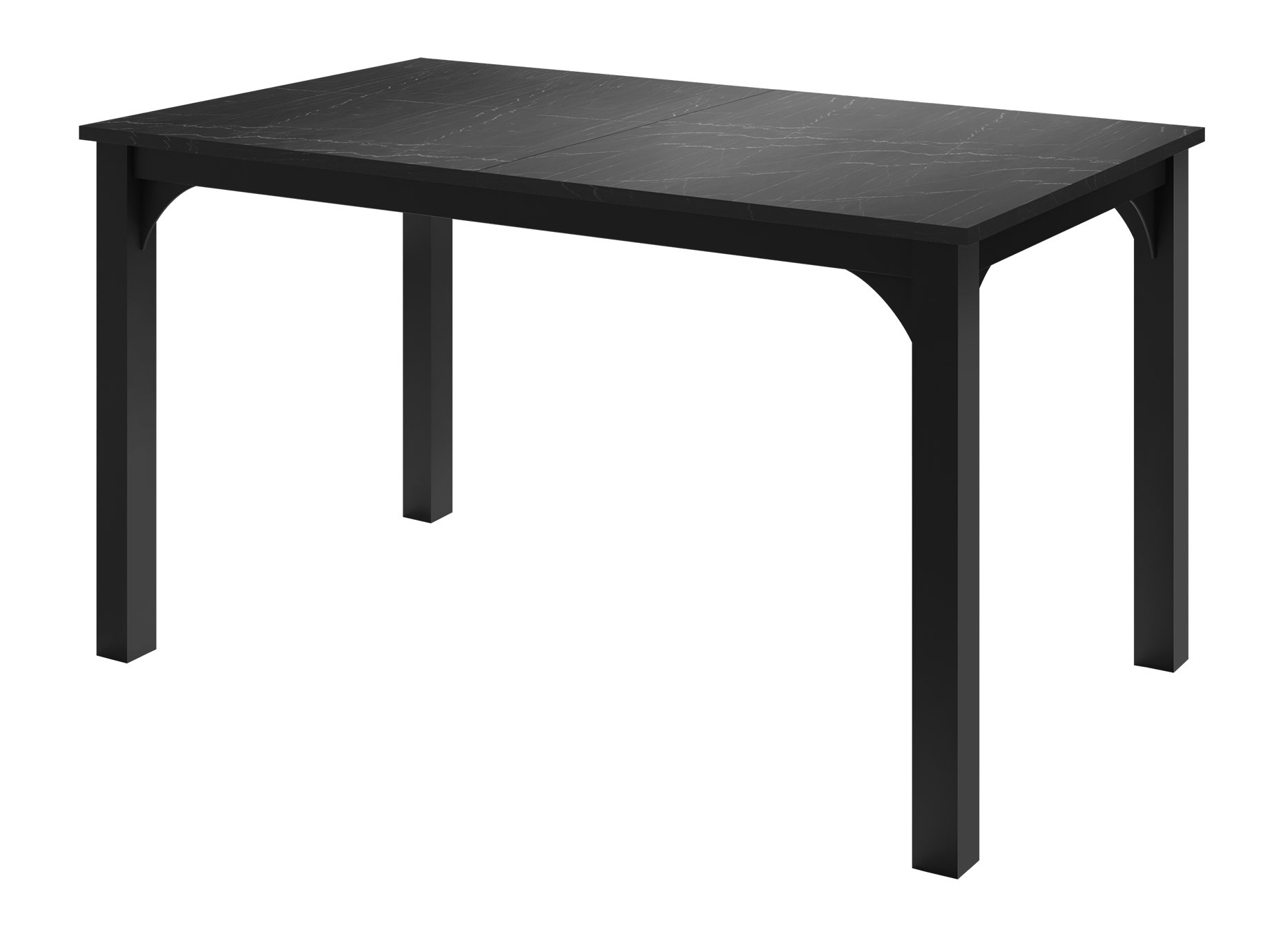 Mesa Oswego 136 (Mármol negro + Negro)