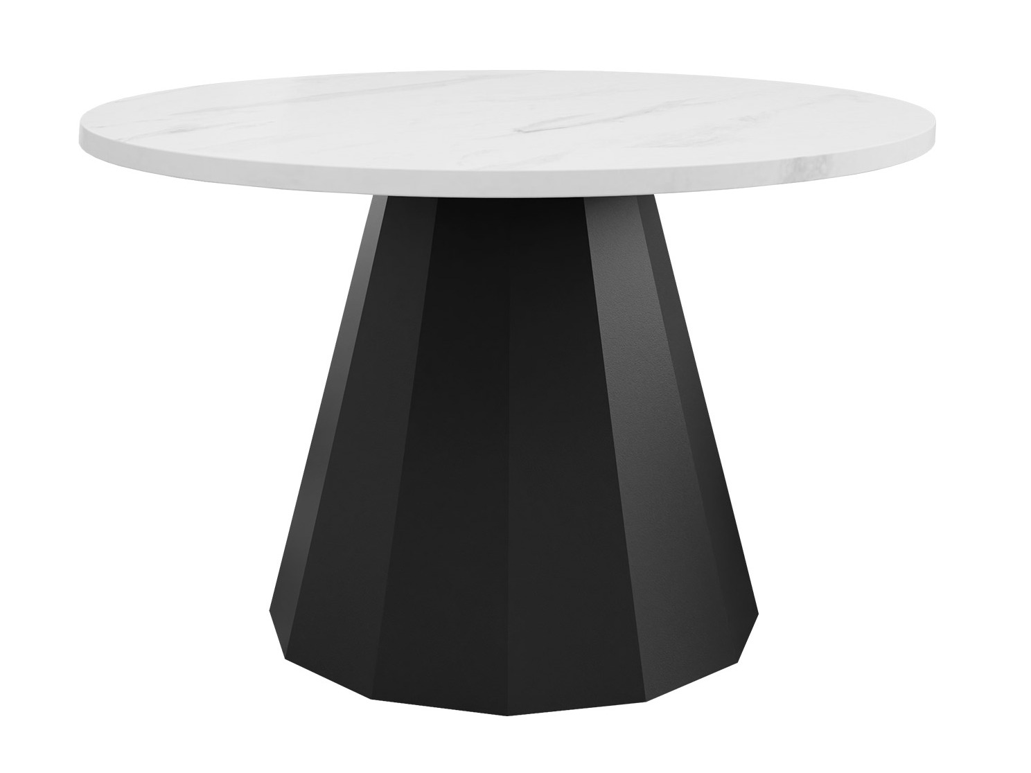 Mesa de centro Oswego 139 (Negro + Mármol blanco)