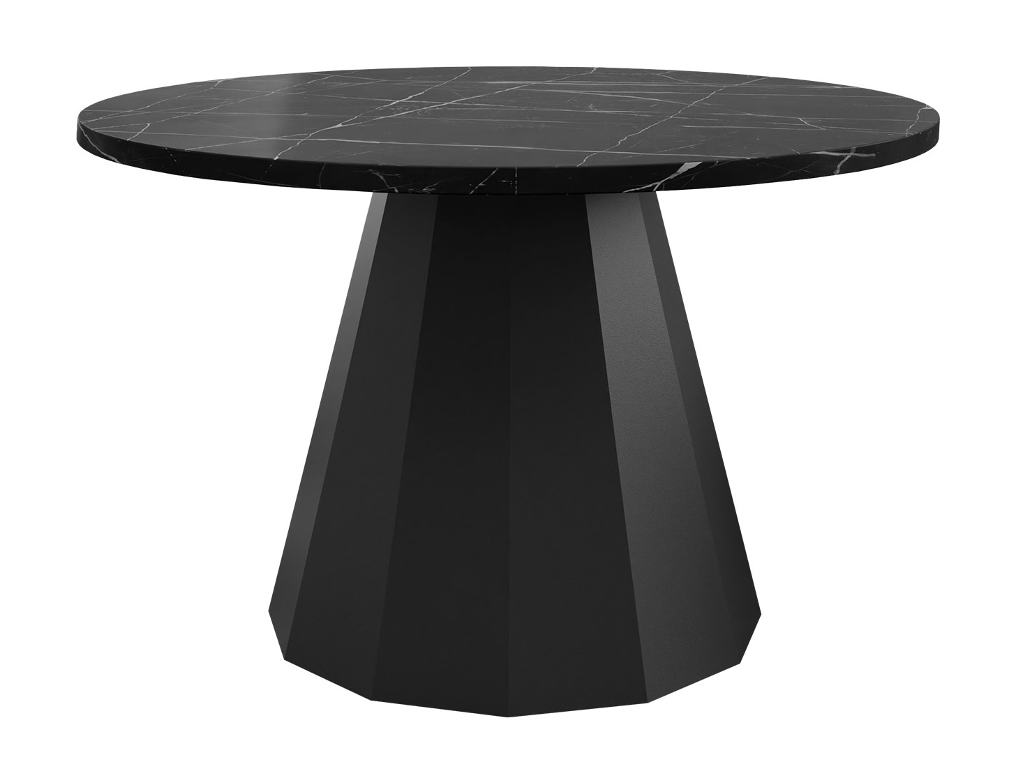 Mesa de centro Oswego 139 (Negro + Mármol negro)