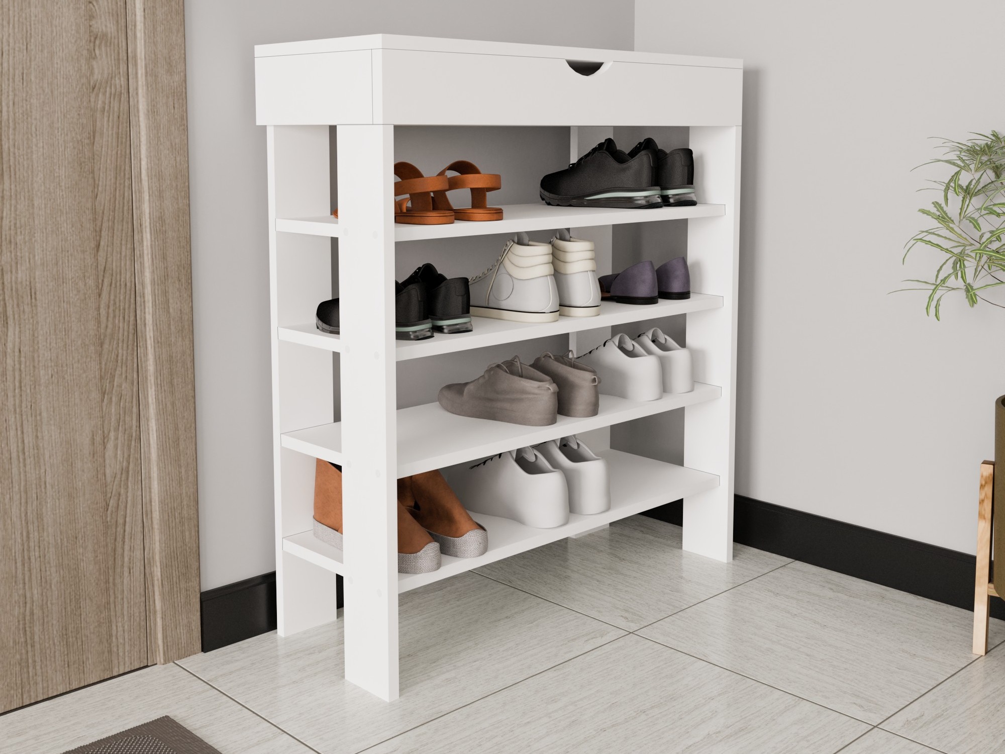 Estante para zapatos Kailua 2519 (Blanco)