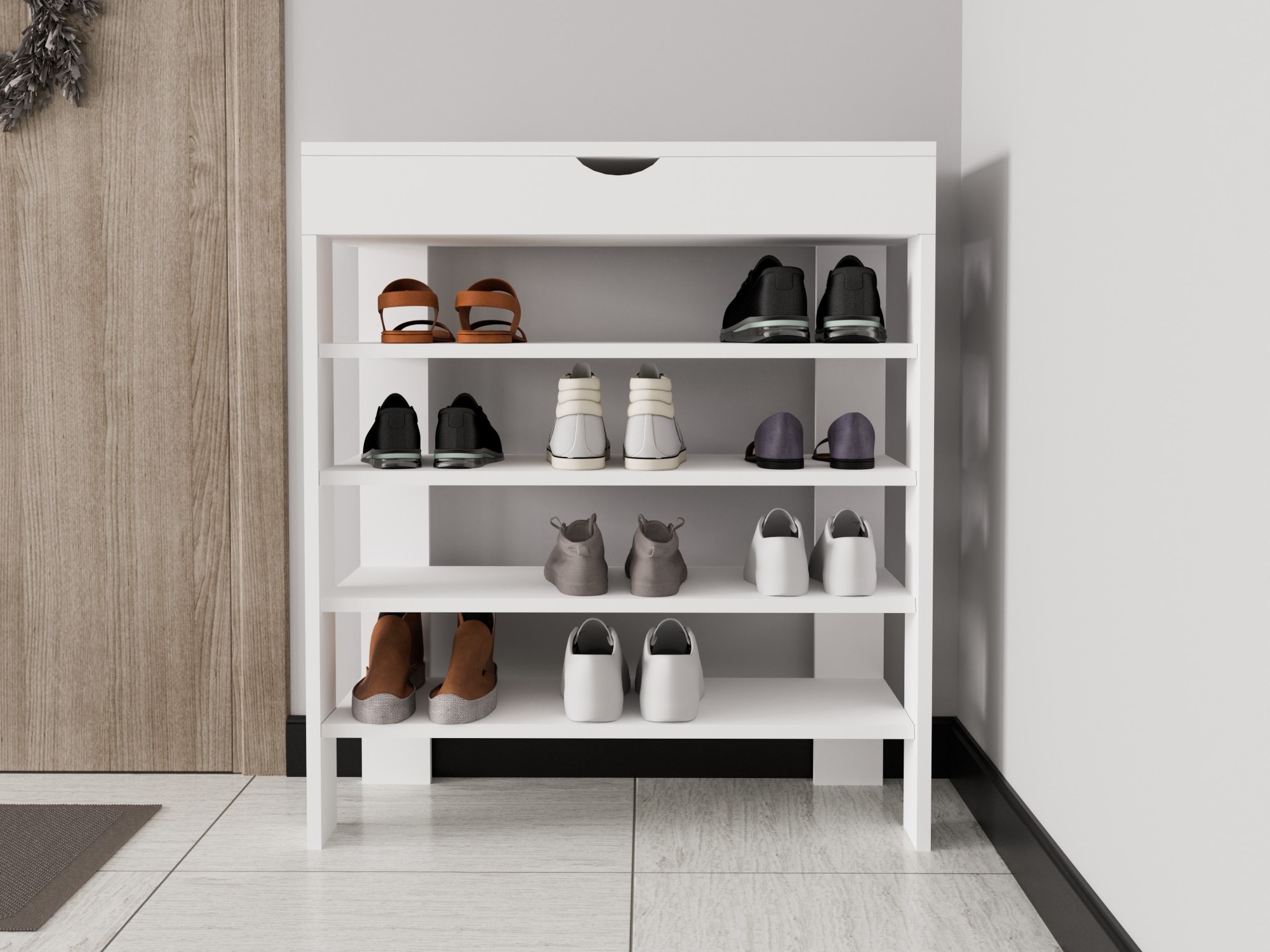 Estante para zapatos Kailua 2519 (Blanco)