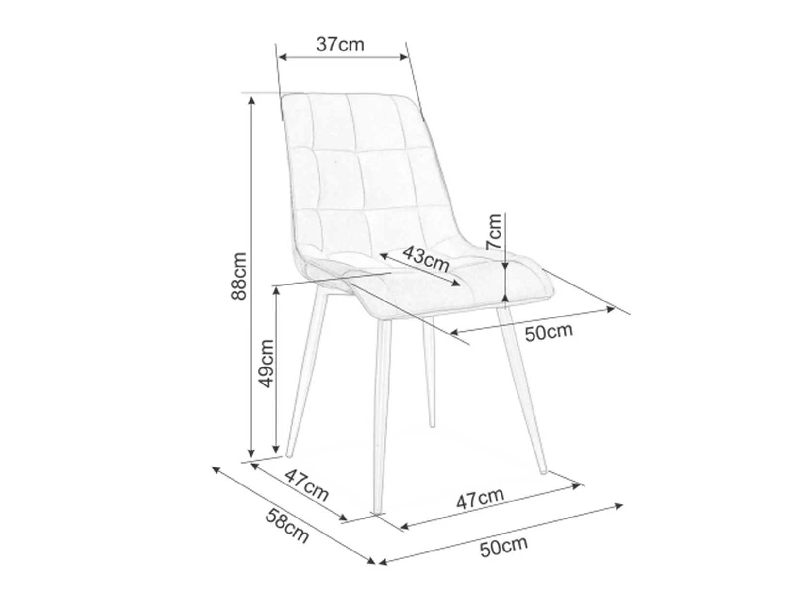 Silla Detroit 766 (Gris)