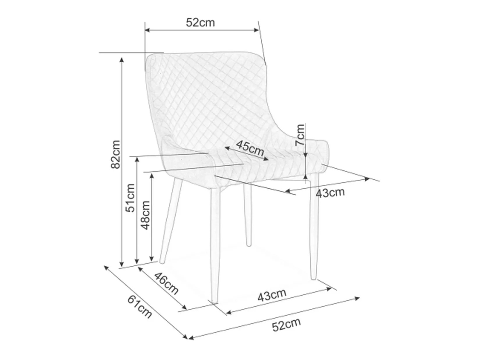 Silla Detroit 768 (Negro)