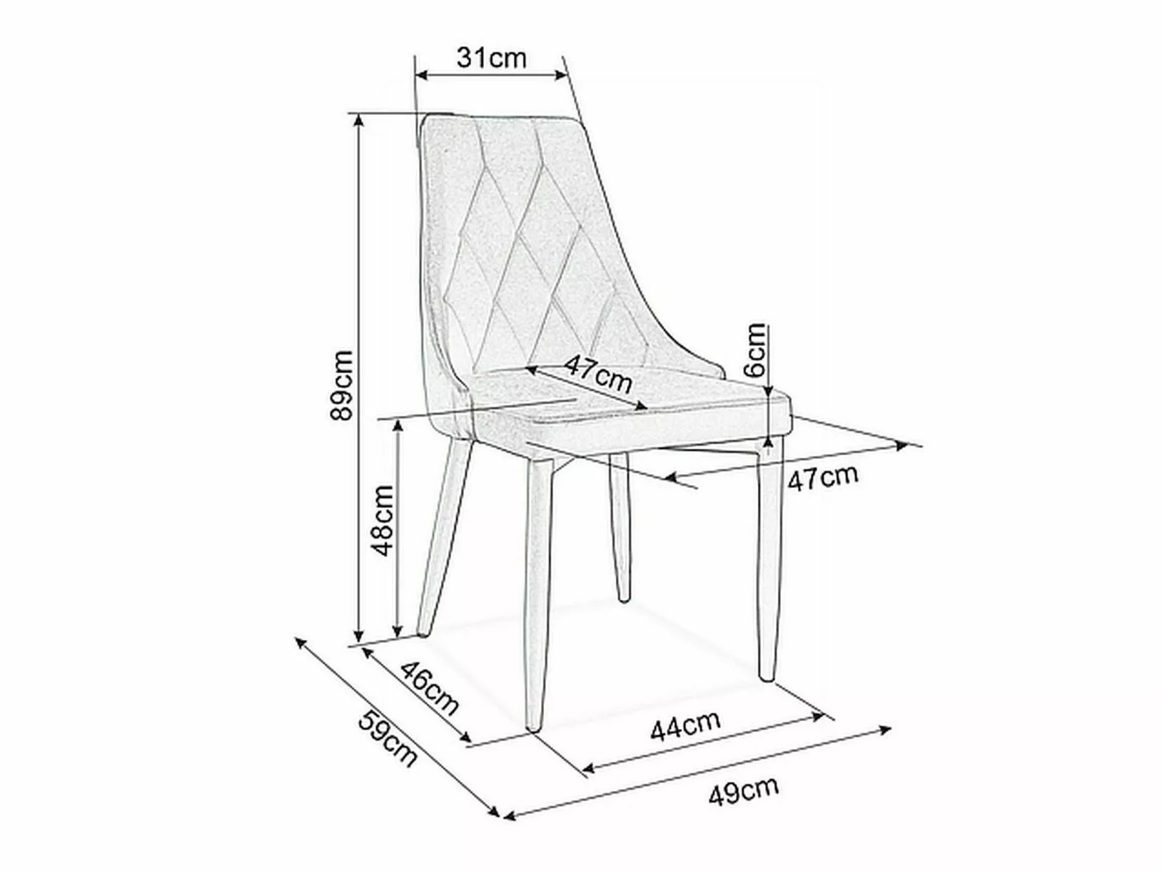 Silla Detroit 769 (Gris)