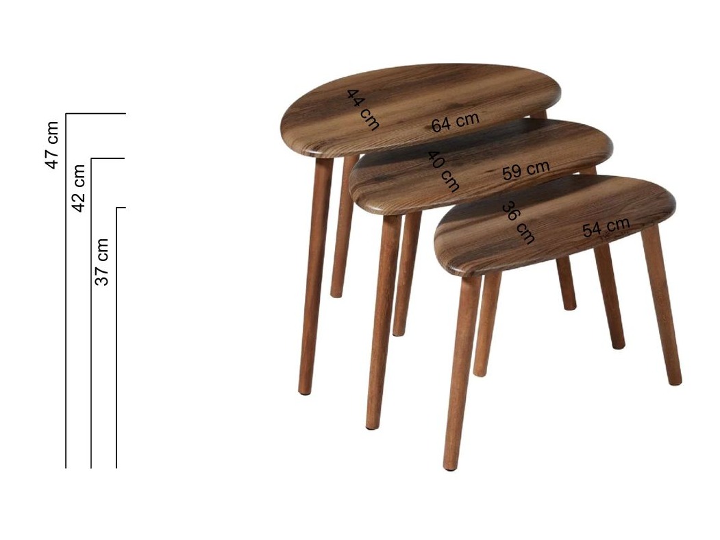 Conjunto mesa de centro Kailua 2528