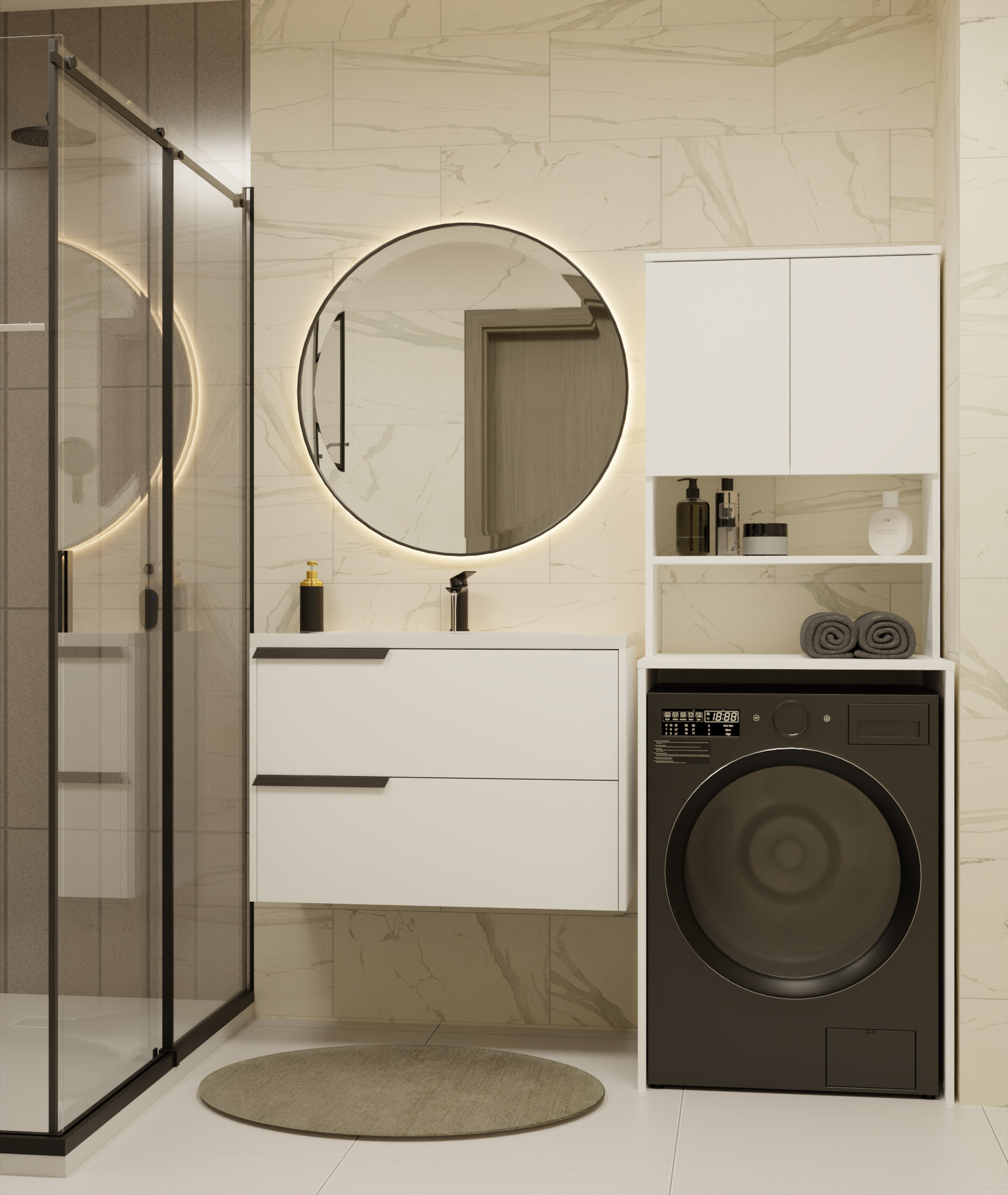 Estantería para baño Balelbo 112 (Blanco)