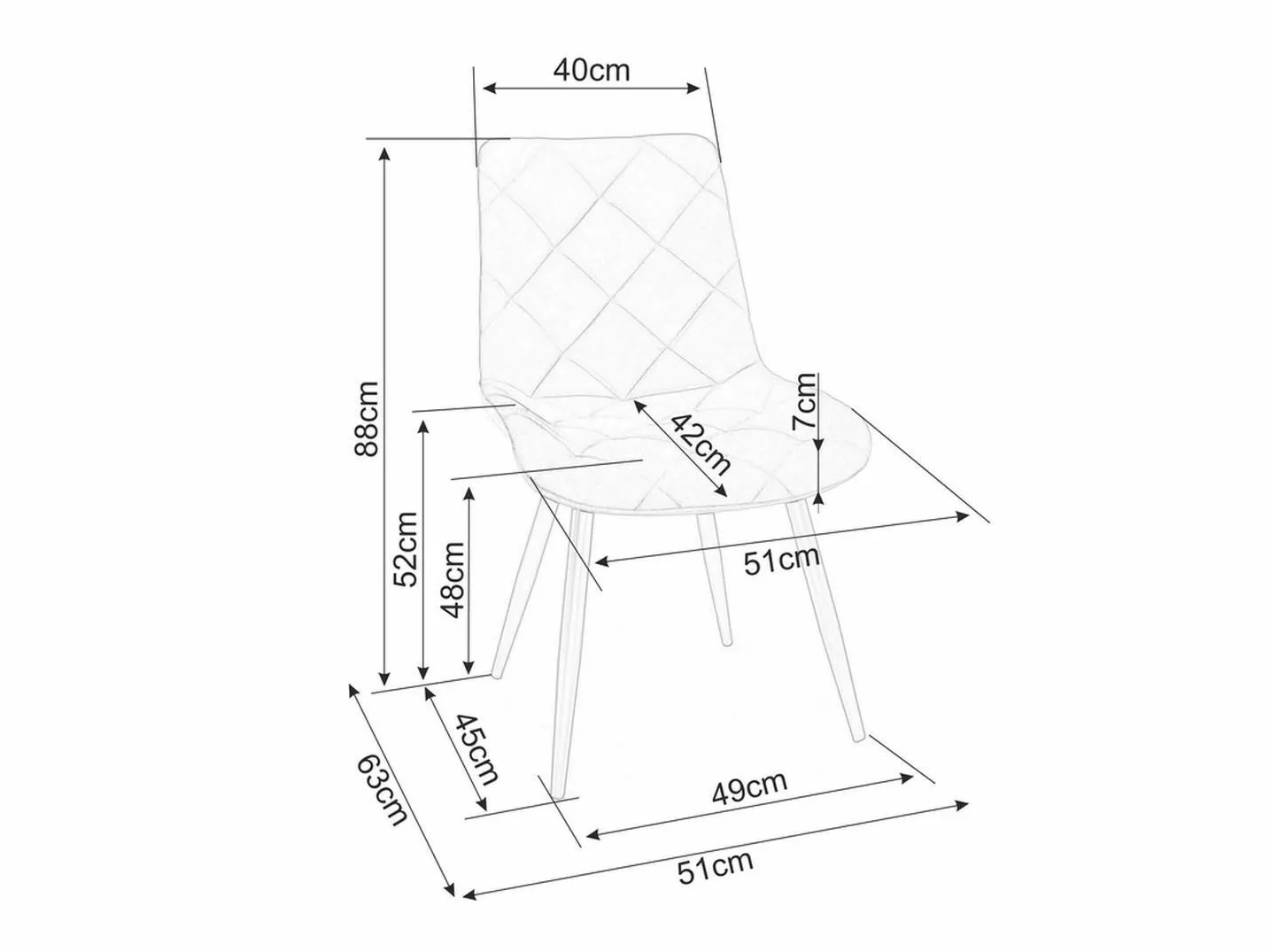 Silla Detroit 836 (Gris)