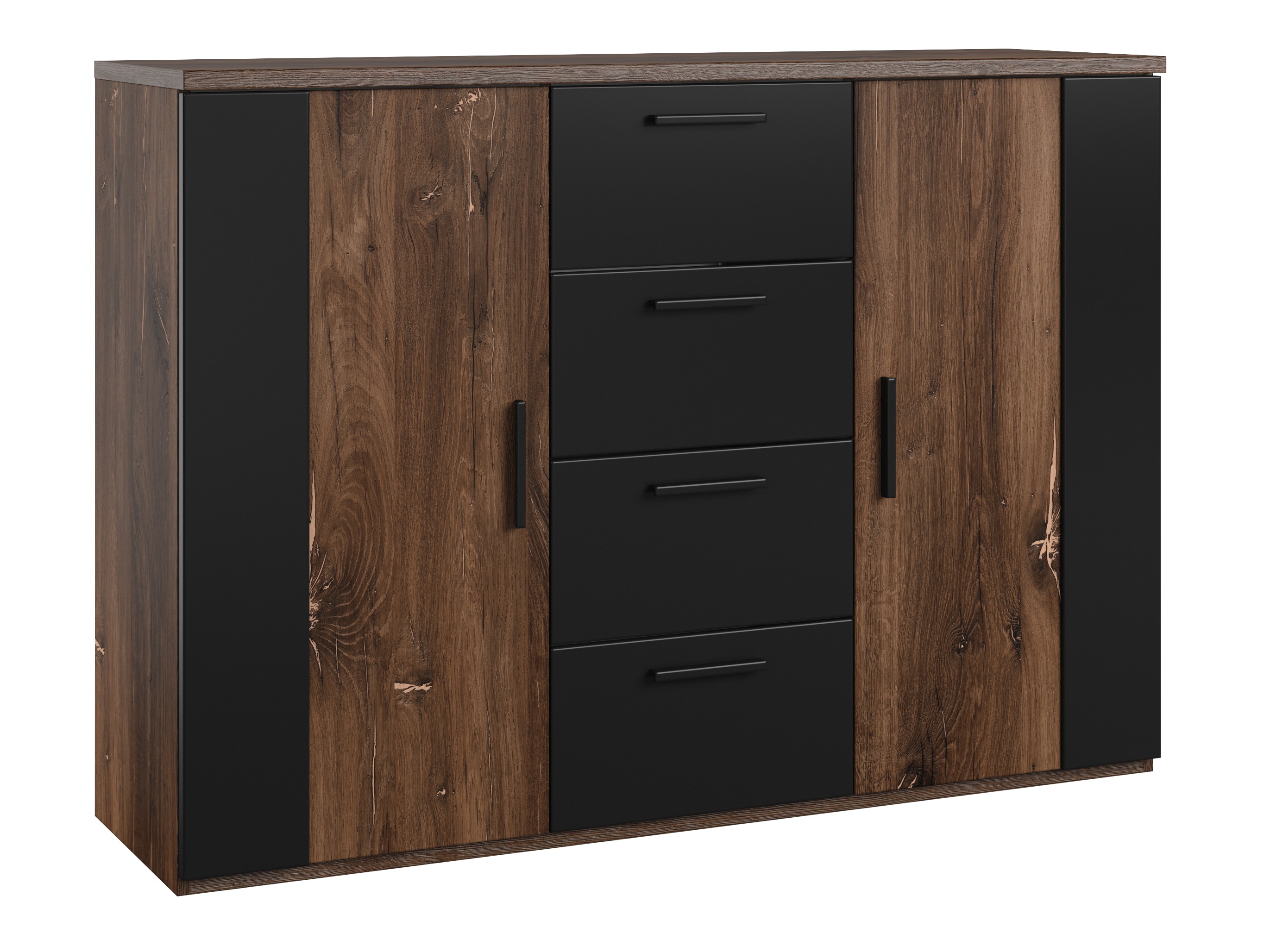 Cómoda Felelie 102 (Tamus Flagstaf roble + Cobre)