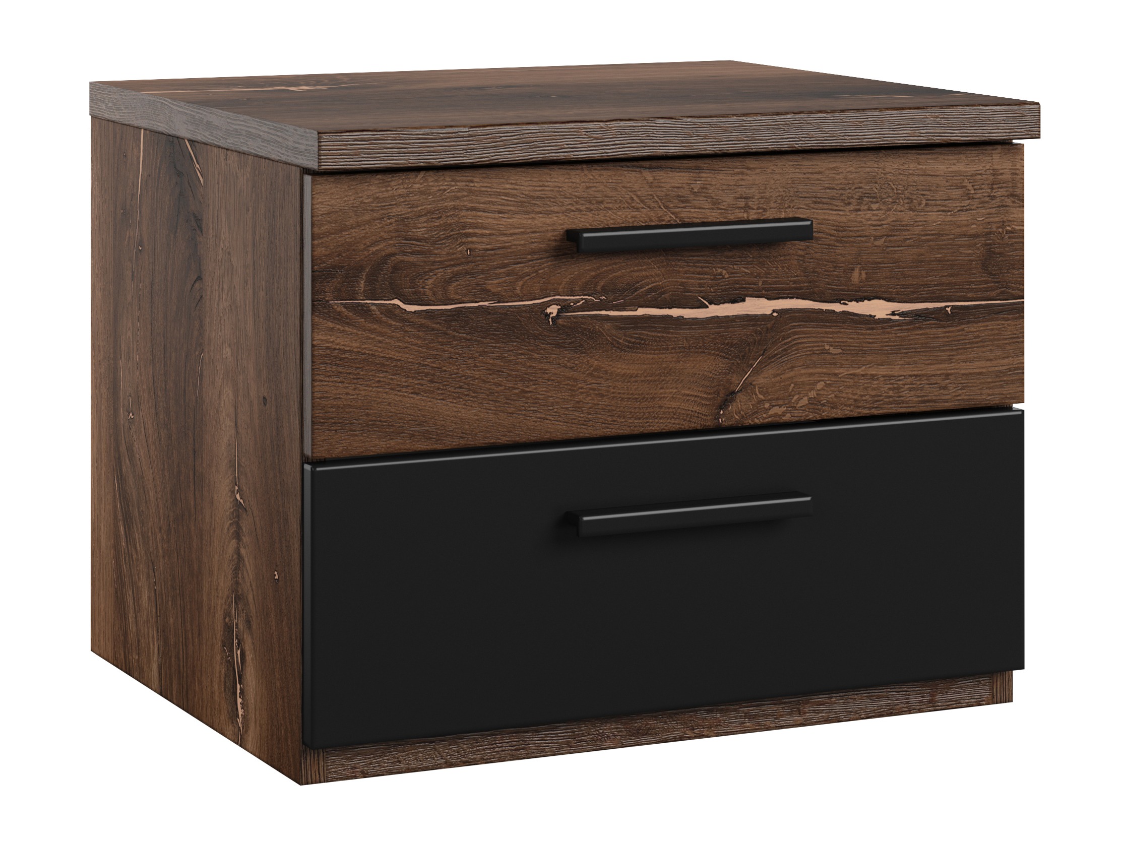 Mesilla de noche Felelie 101 (Tamus Flagstaf roble + Cobre)