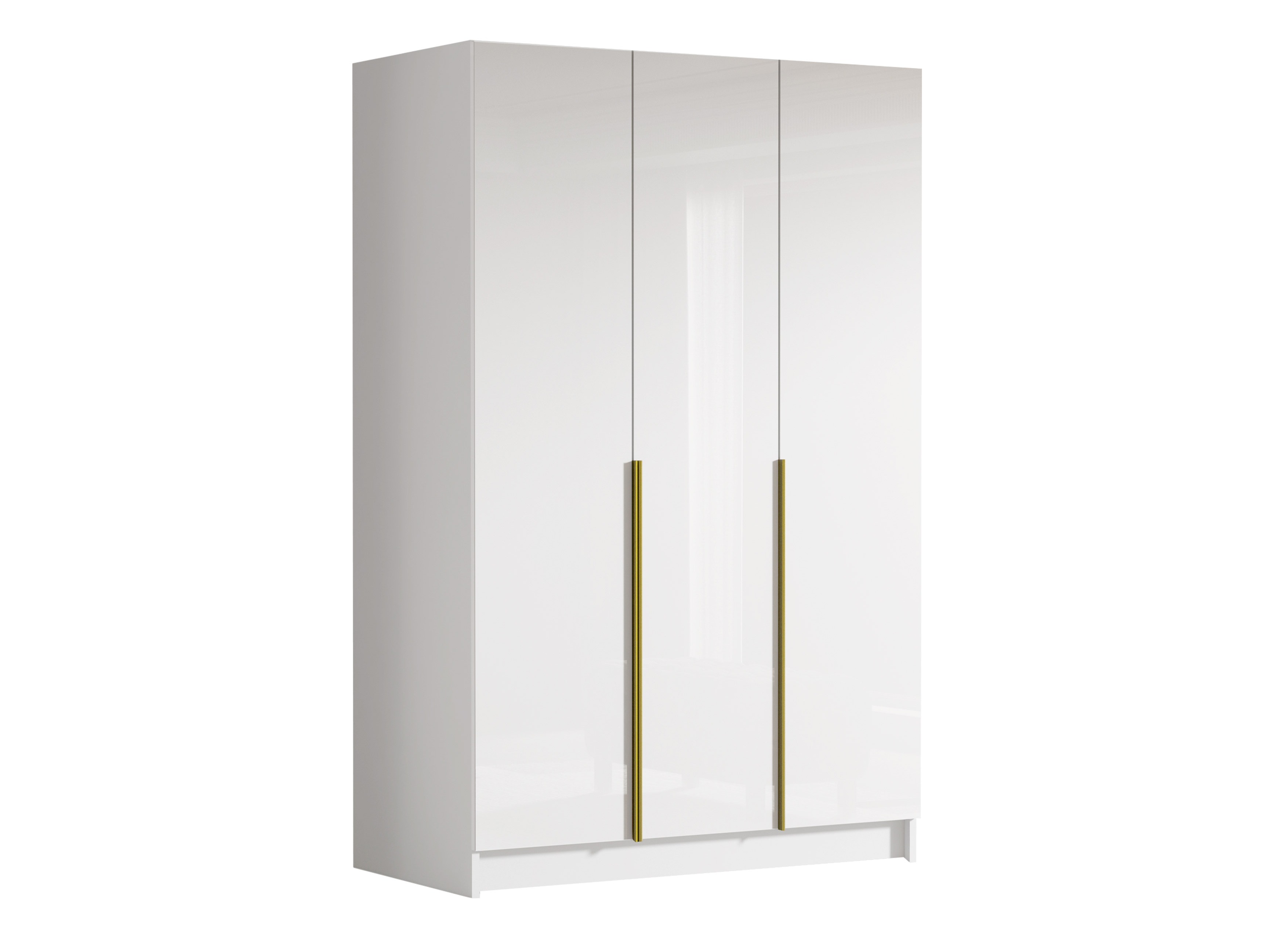 Armario Closico Decoron I (Blanco brillante + Dorado)