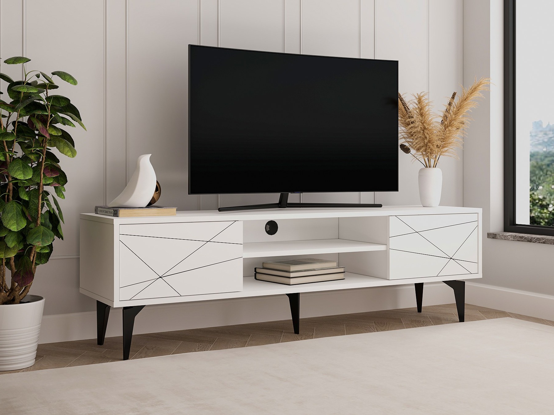Mueble TV Kailua 2535 (Blanco)