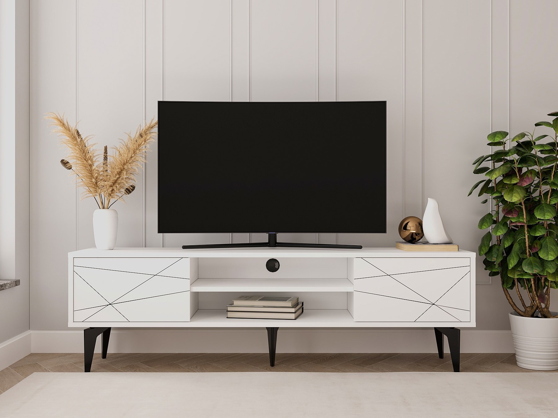Mueble TV Kailua 2535 (Blanco)