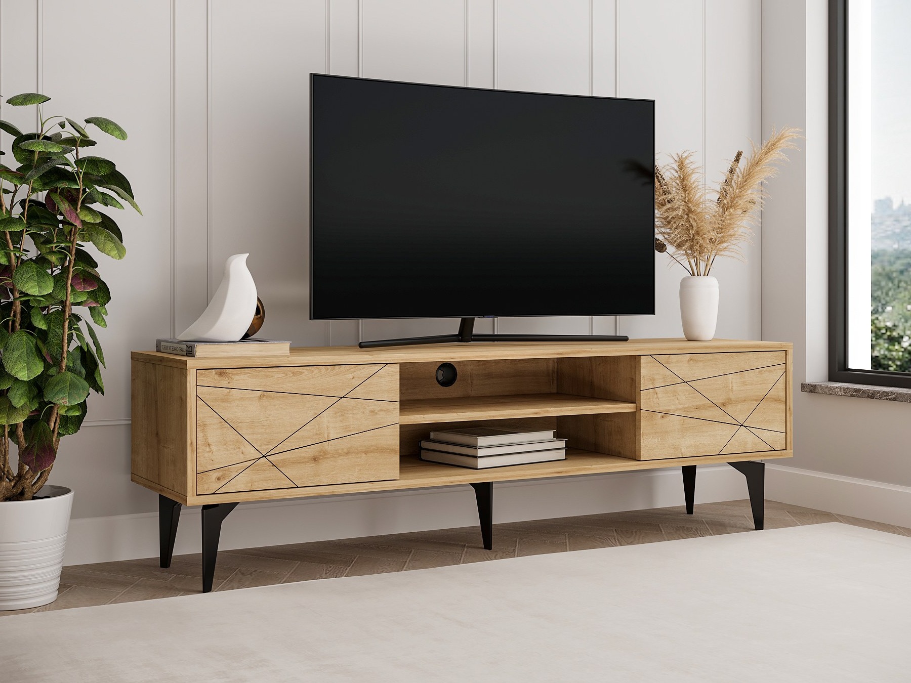 Mueble TV Kailua 2535 (Roble)
