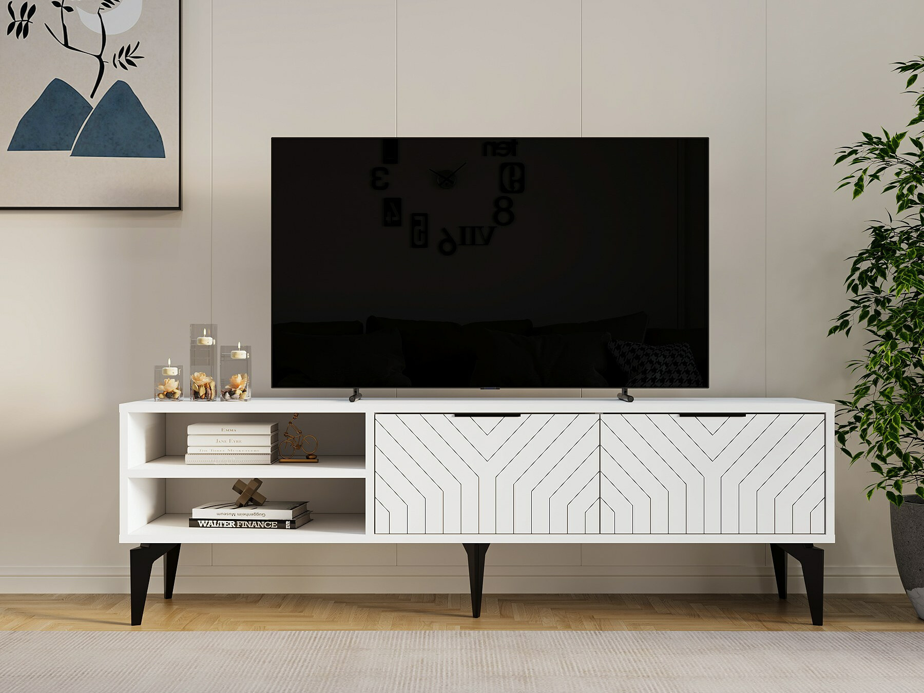 Mueble TV Kailua 2538 (Blanco)