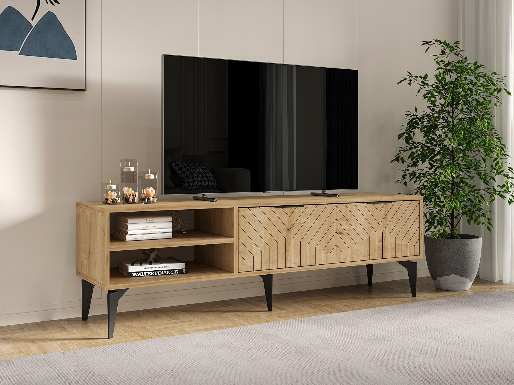 Mueble TV Kailua 2538 (Roble)