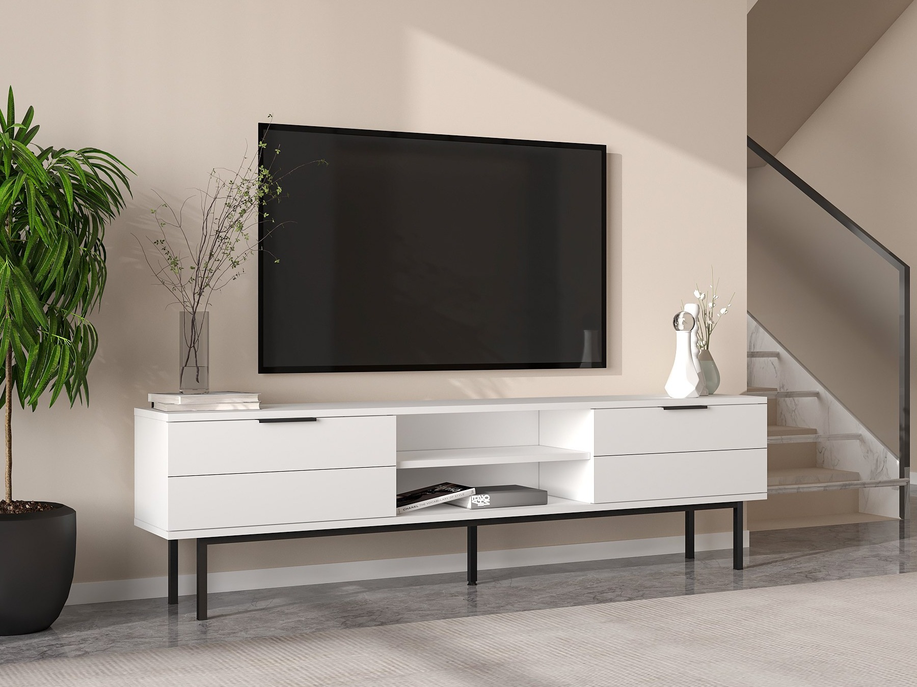 Mueble TV Kailua 2540 (Blanco)