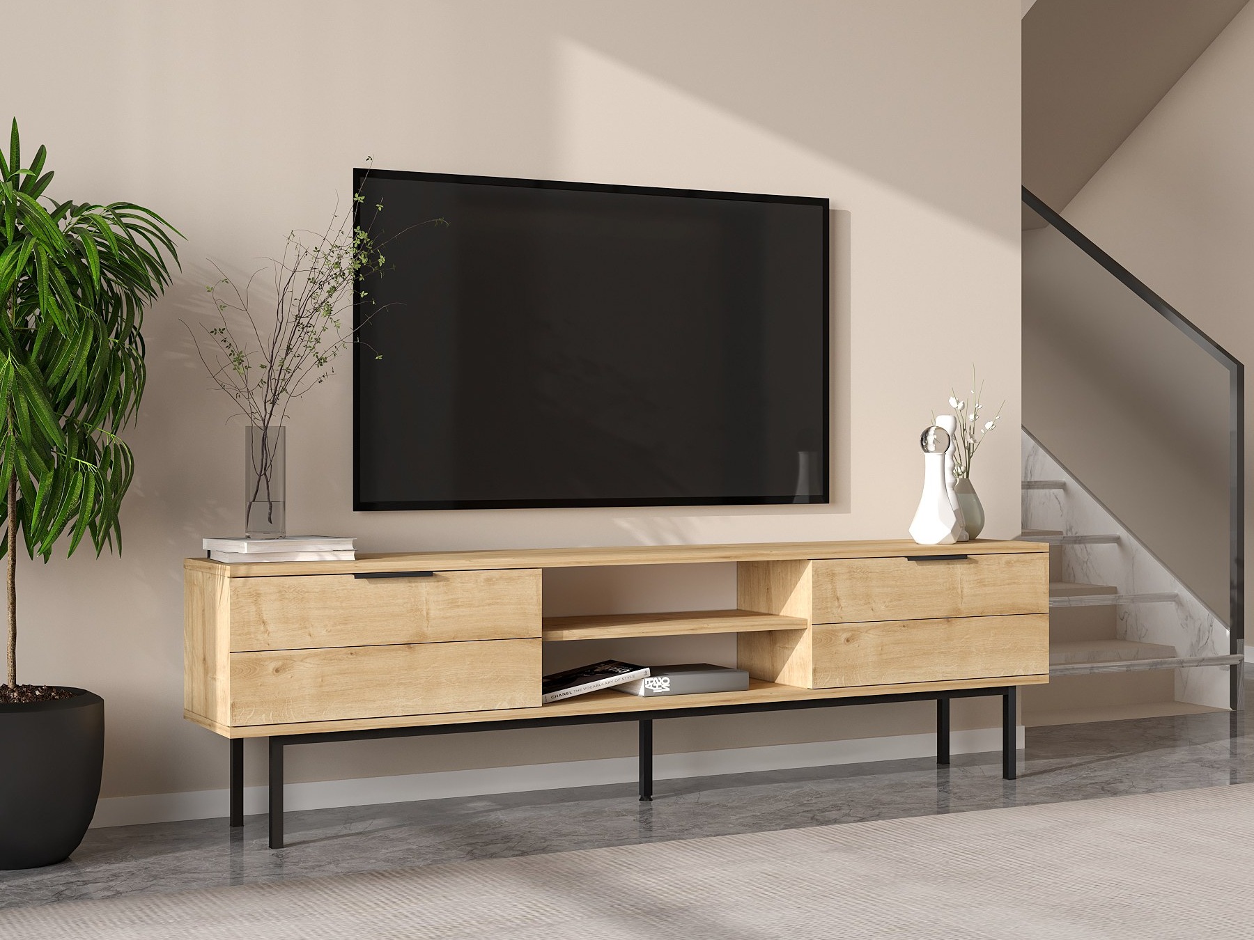 Mueble TV Kailua 2540 (Roble)